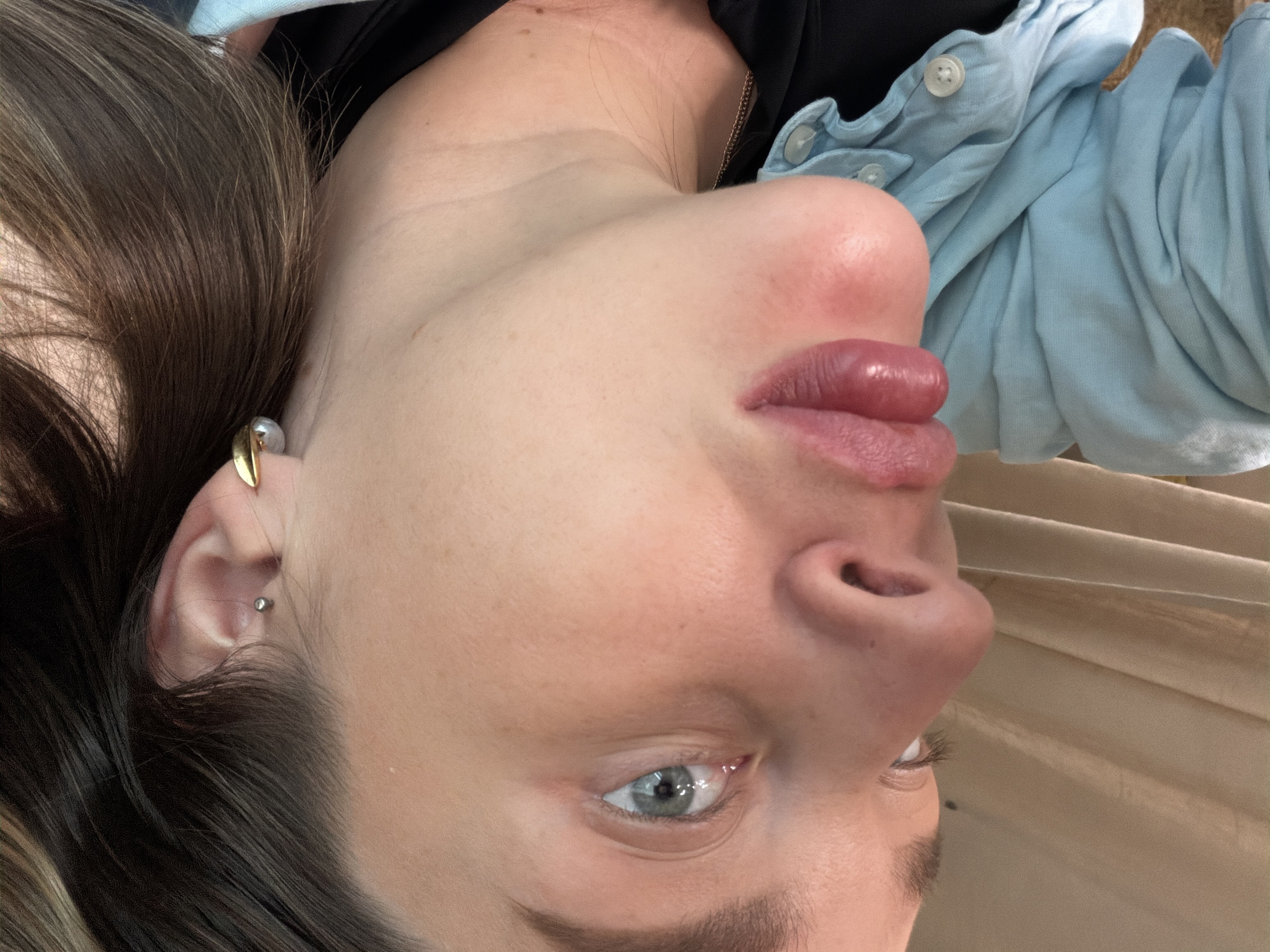 Person resting on furniture captured from multiple angles