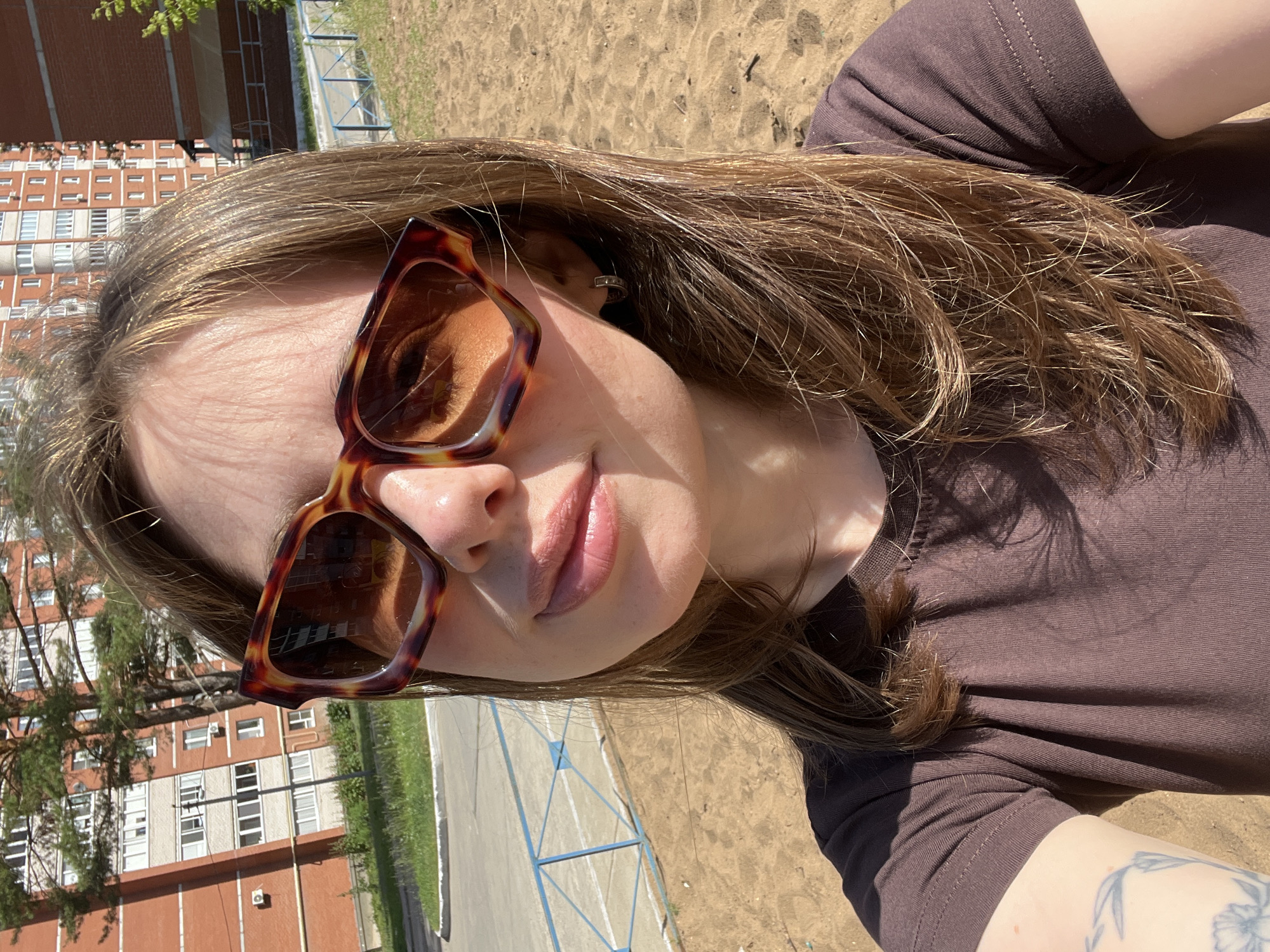 Casual selfie session on a sunny beach day in Chaikovsky