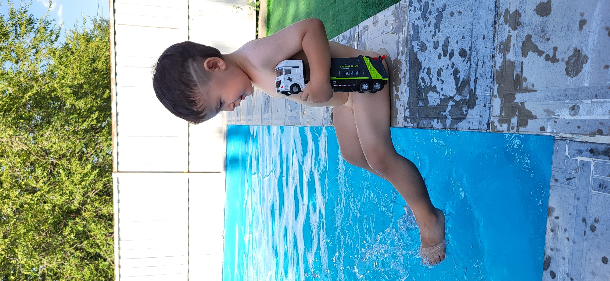 Summer day in Taldykorgan: riverside nature, poolside play, indoor fire