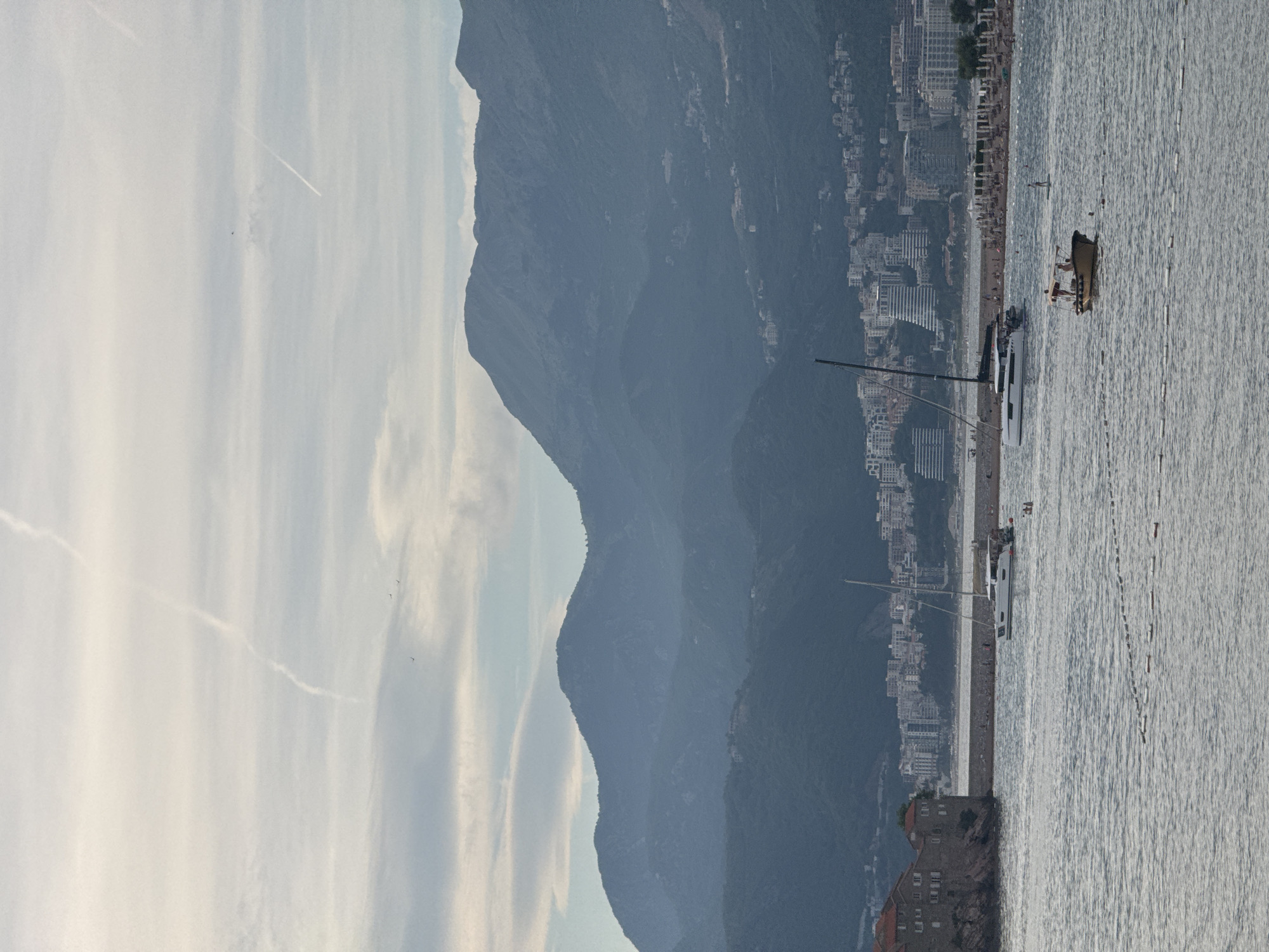 Sunset paddleboarding and beach scenes at Sveti Stefan, Montenegro