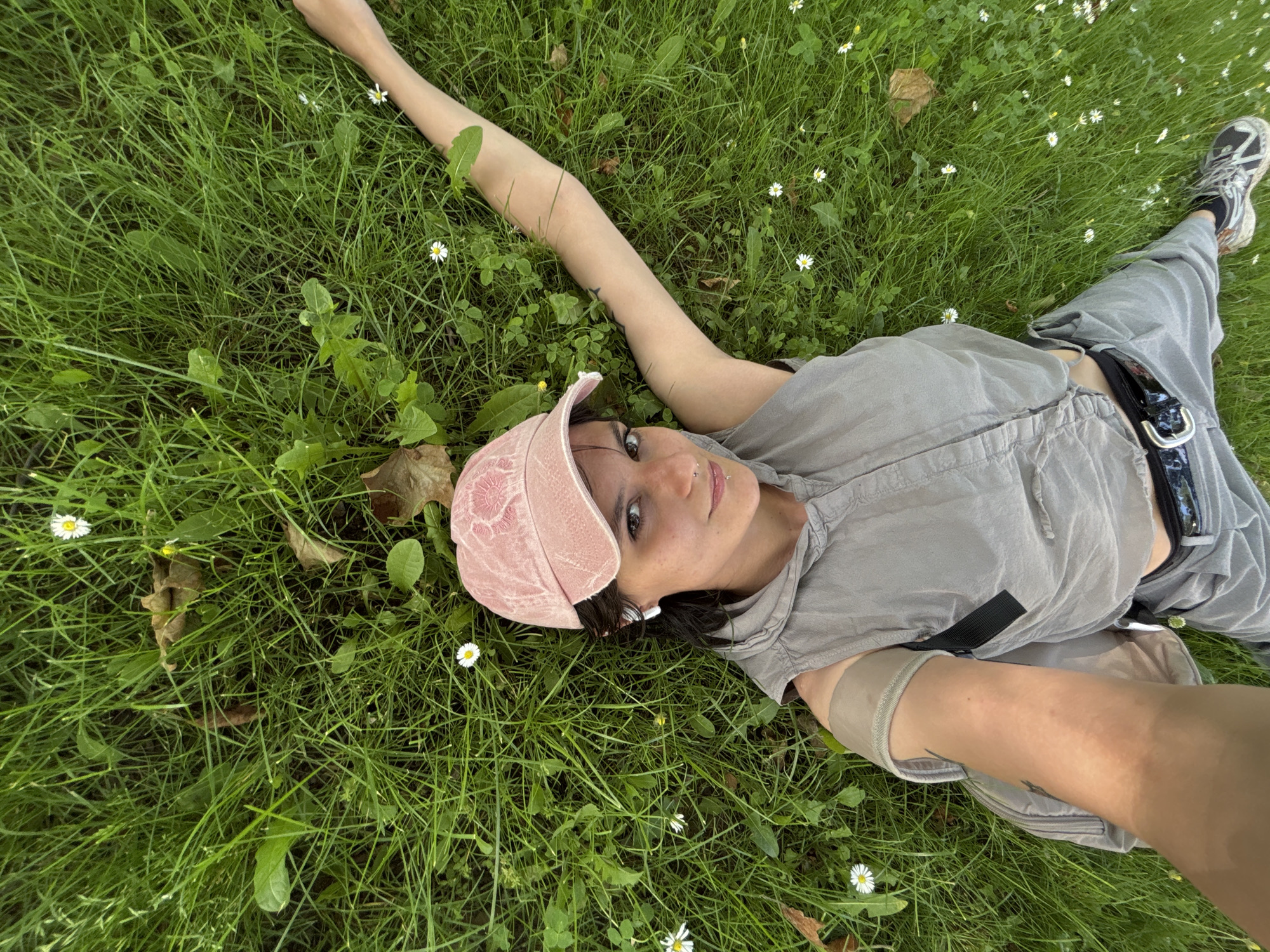 Woman takes outdoor selfies near Sofia cathedral