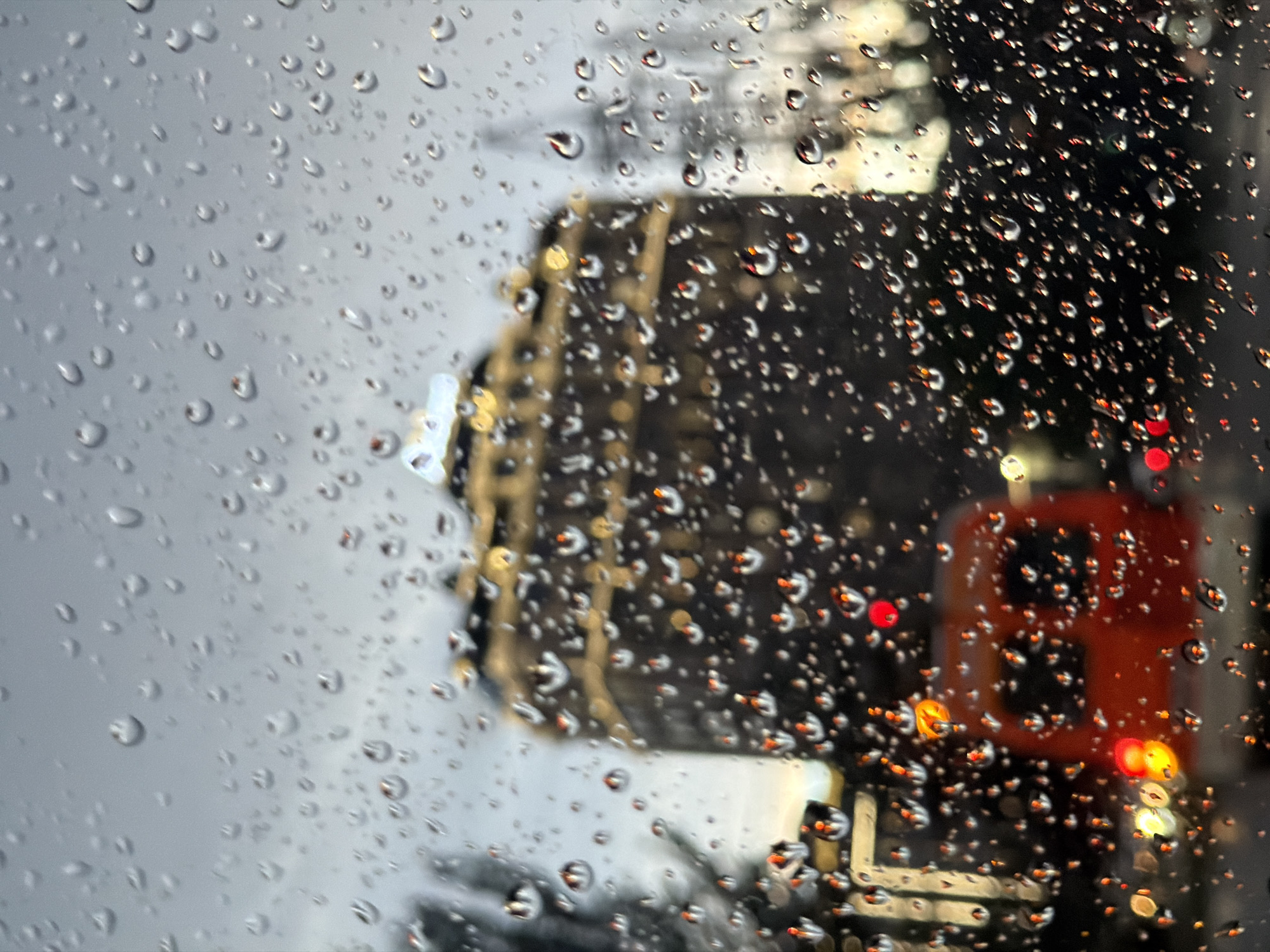 Rainy afternoon documented across Bishkek City, Kyrgyzstan