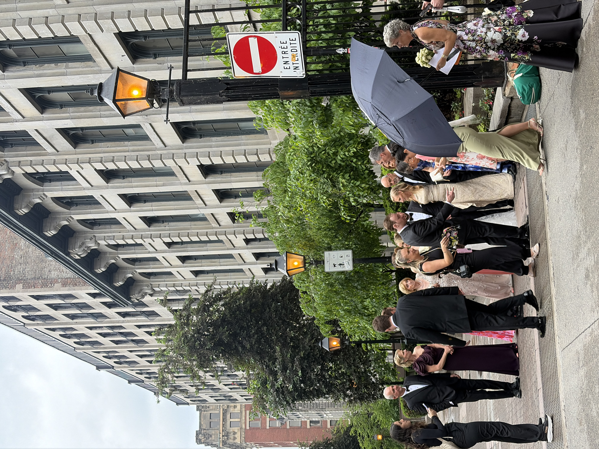 Formal gathering moves through multiple historic Montreal locations