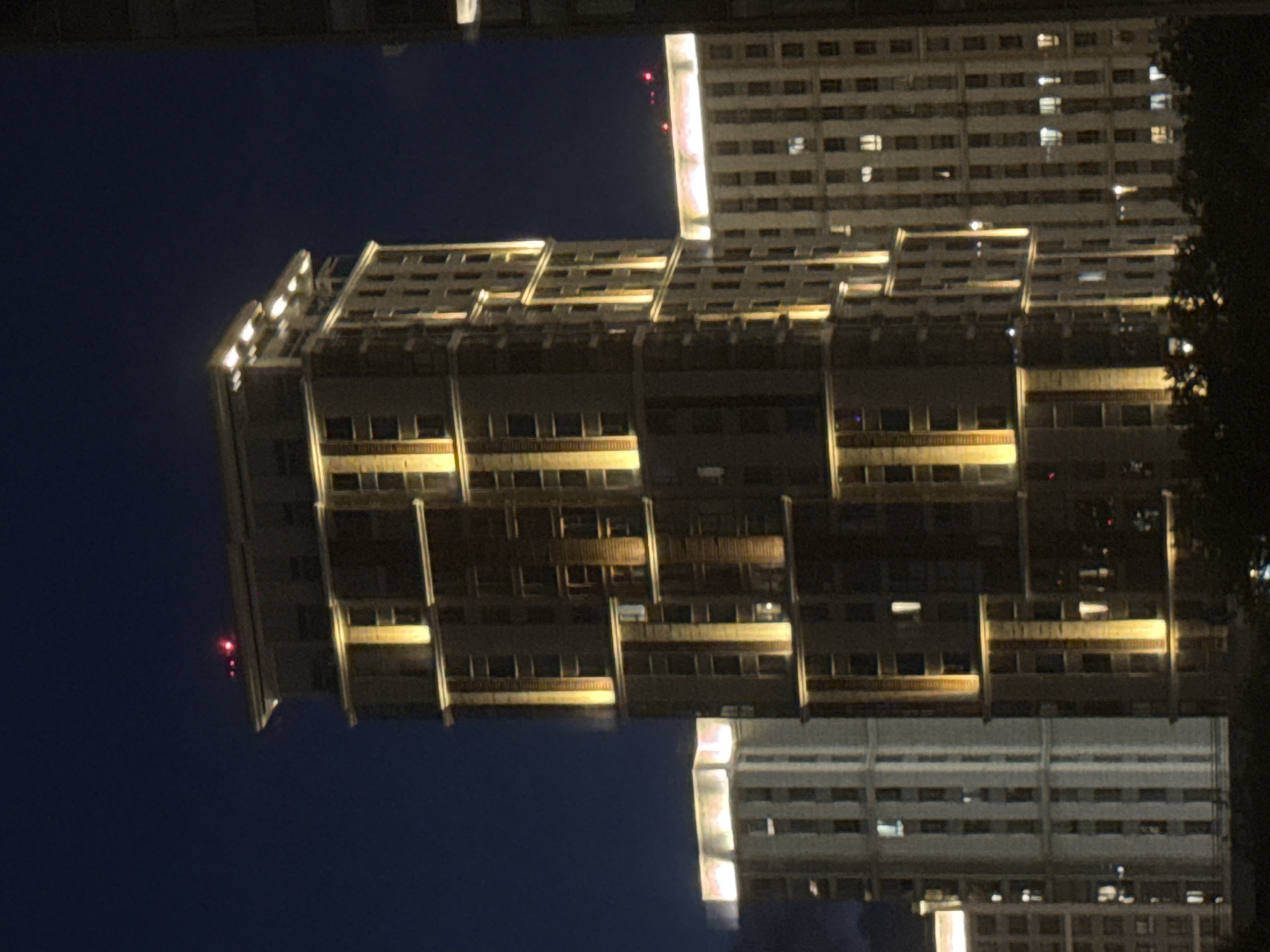 Khimki residential towers at night, seen from every angle
