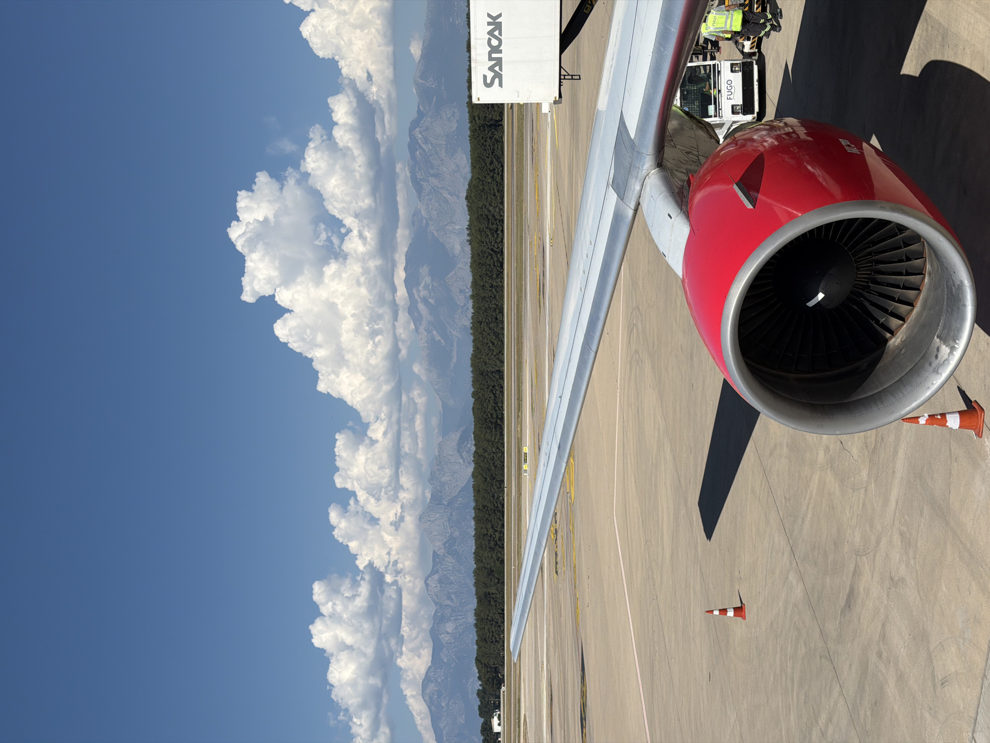 Aircraft serviced at Antalya Airport, Turkey