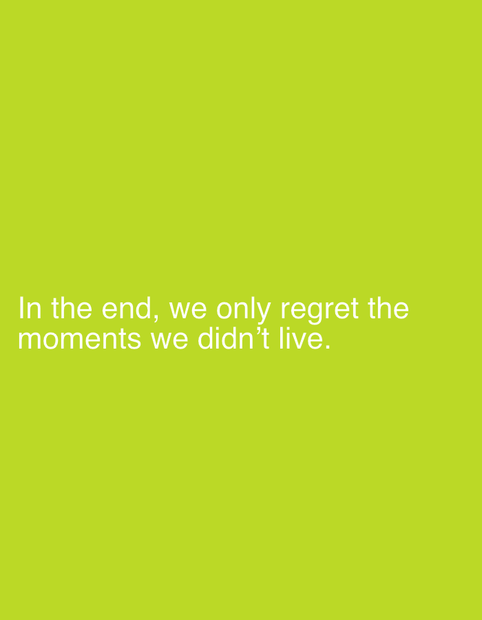 Woman captures life moments amid motivational messages about memory