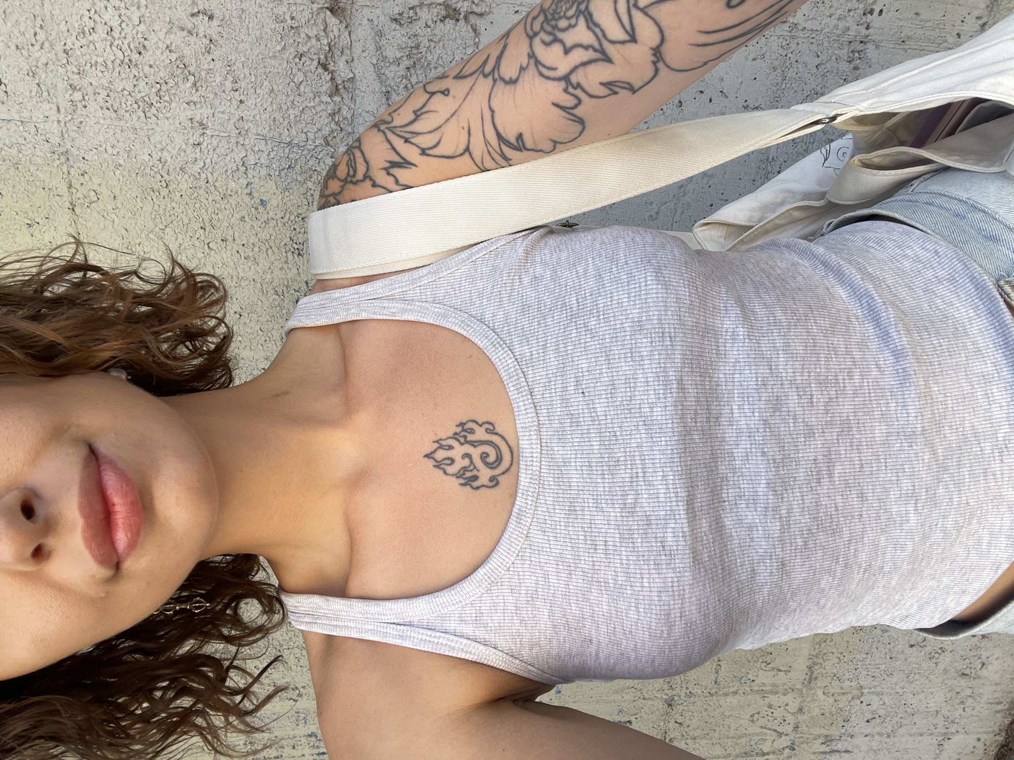 Woman with flame tattoo spotted along Montenegro's Adriatic coast