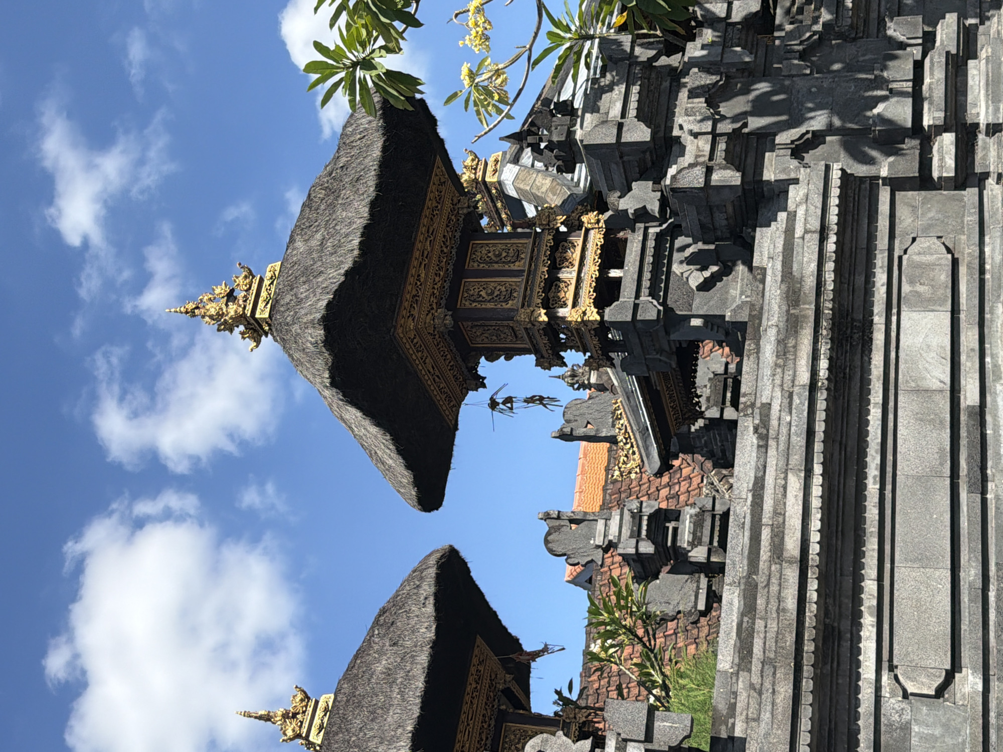 Street scenes and temple architecture in North Kuta, Bali