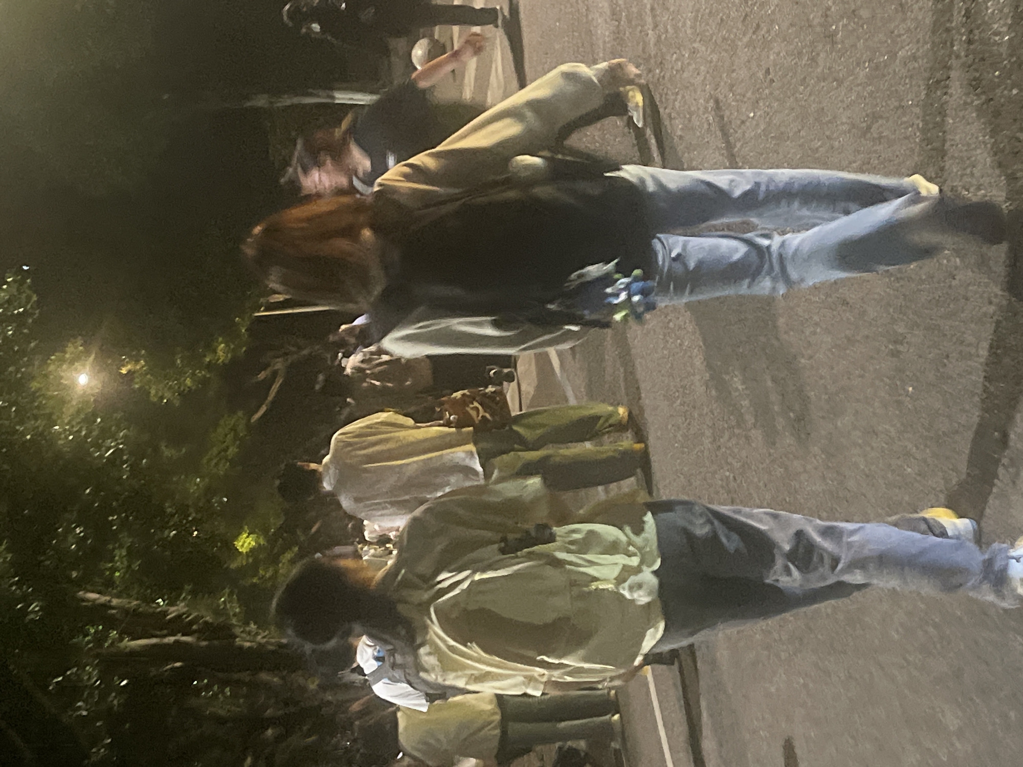 Evening pedestrians captured on Chongqing High-tech Zone streets