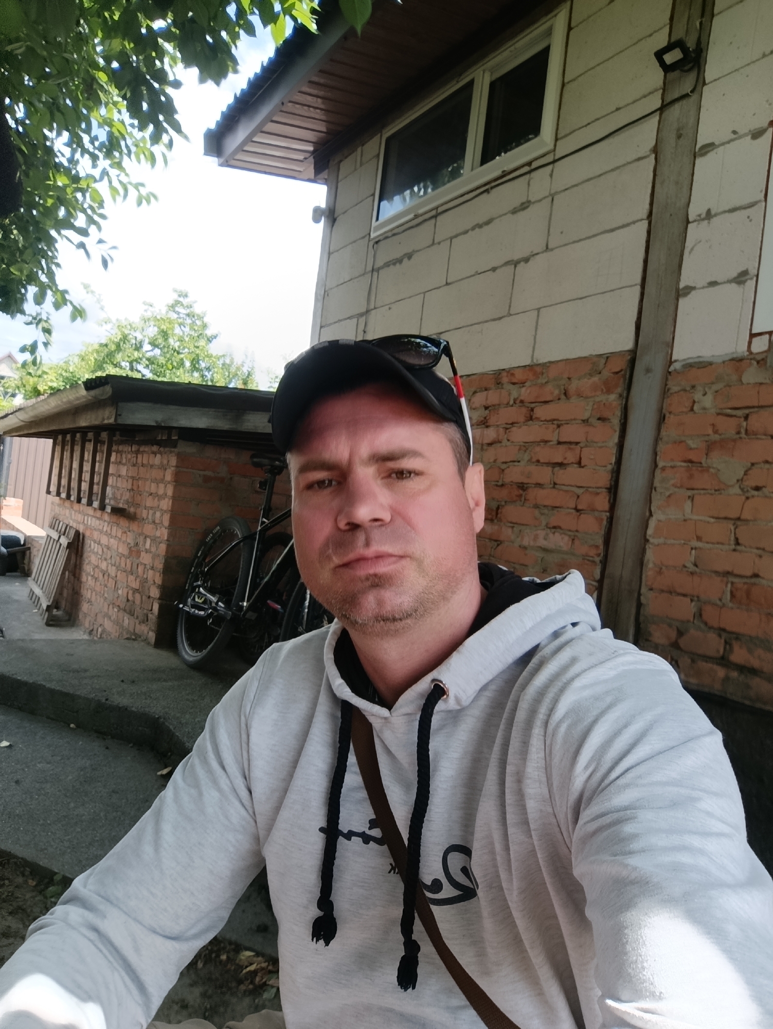 Quiet Saturday morning life in Ladyzhyn, Ukraine