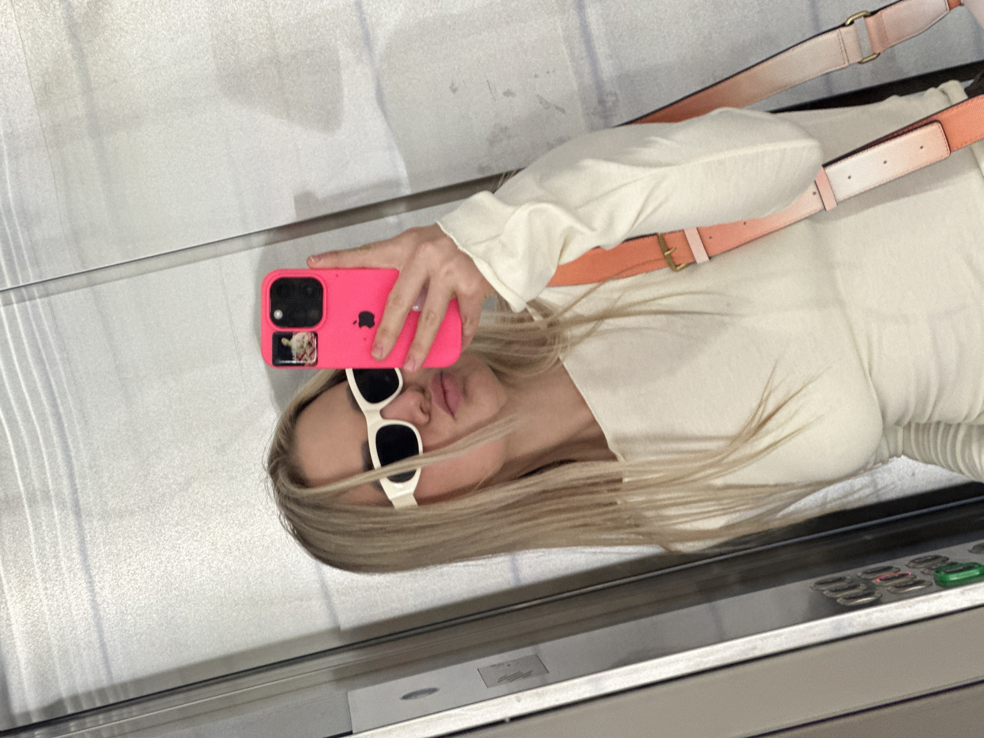 Woman's morning routine documented across Budva elevator, gym, kitchen