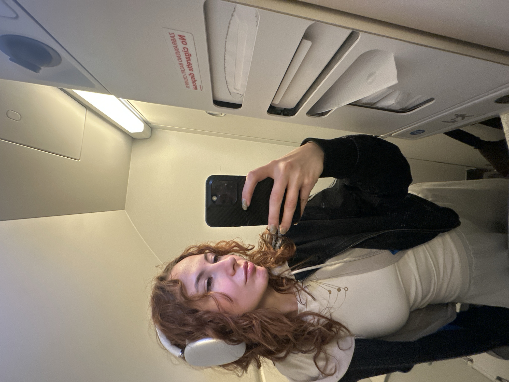 Woman Takes Selfie on Flight Near Podgorica