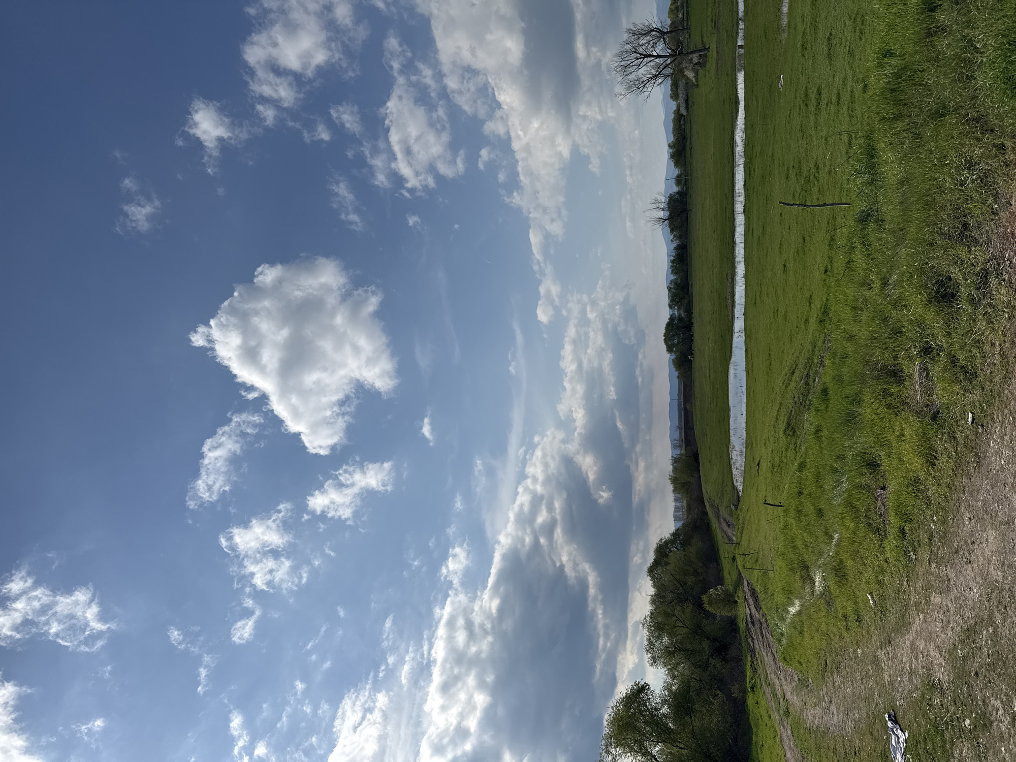 Spring flooding documented in rural Pshenichevo, Bulgaria countryside