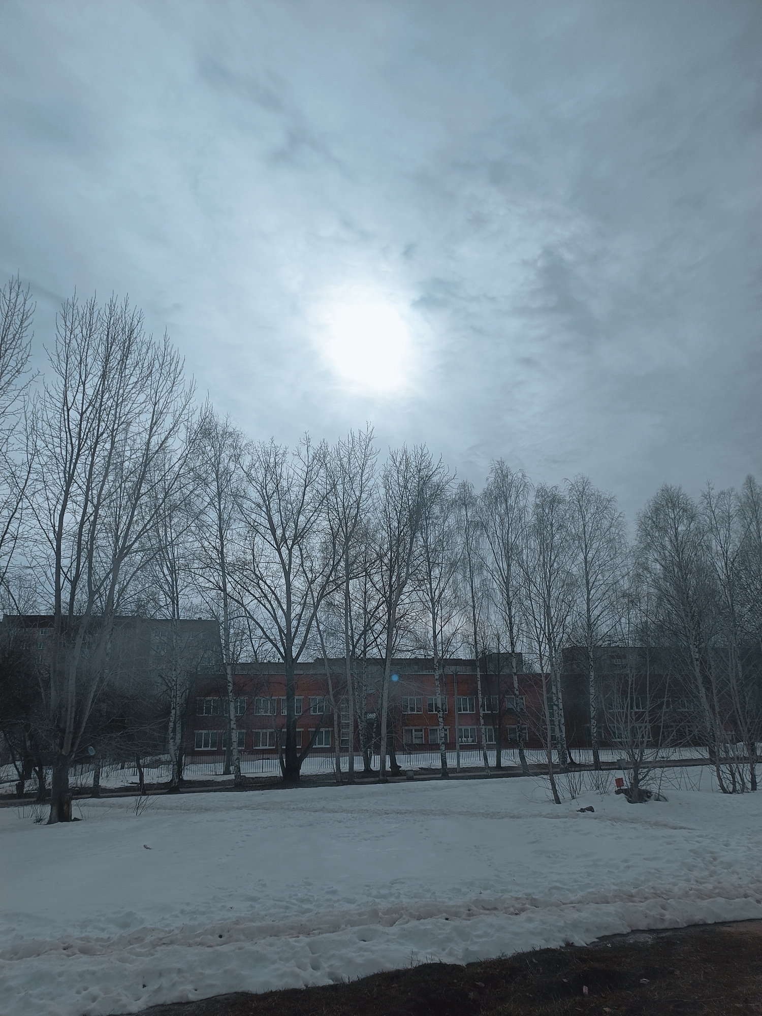 Morning domestic life documented through selfies in Izhevsk