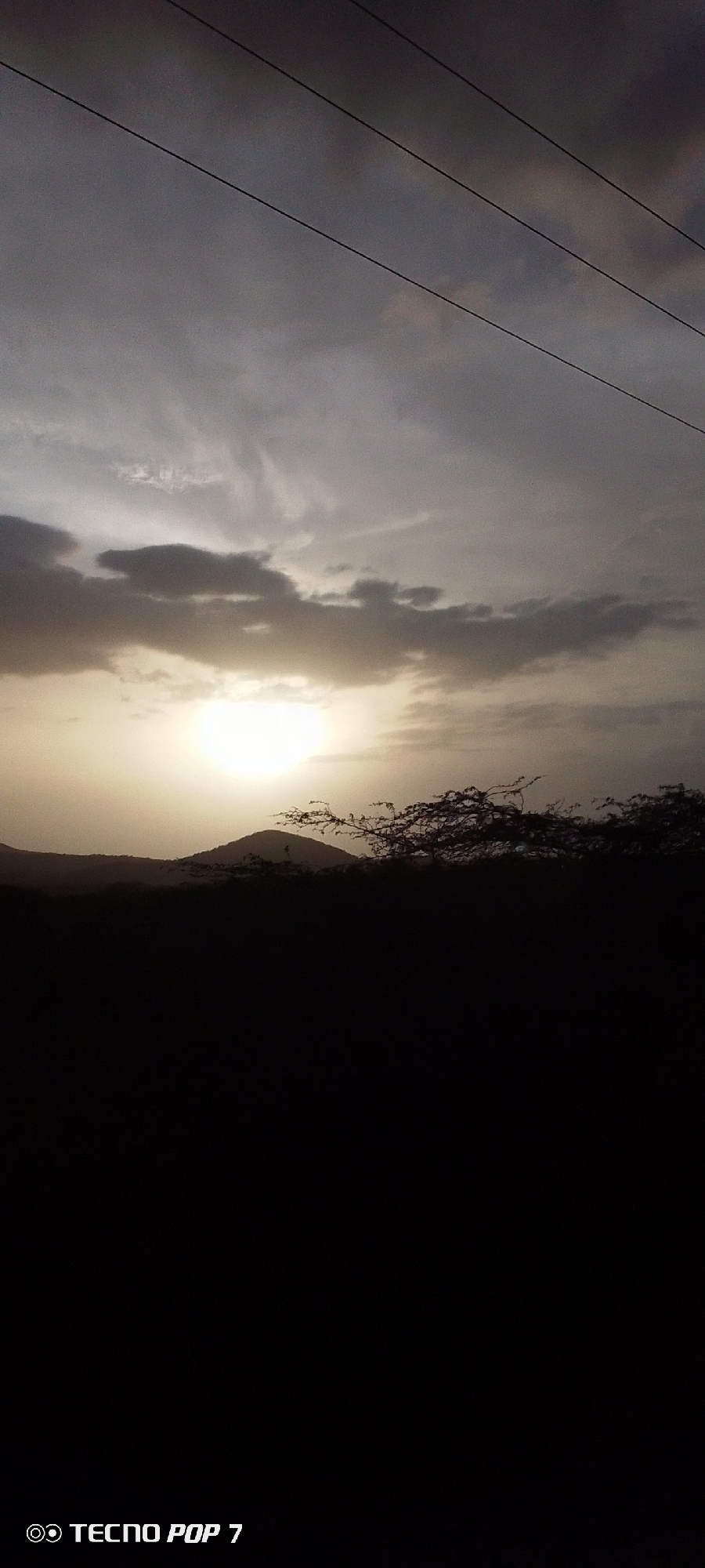 Sunset documented over Venezuelan countryside in Altagracia region