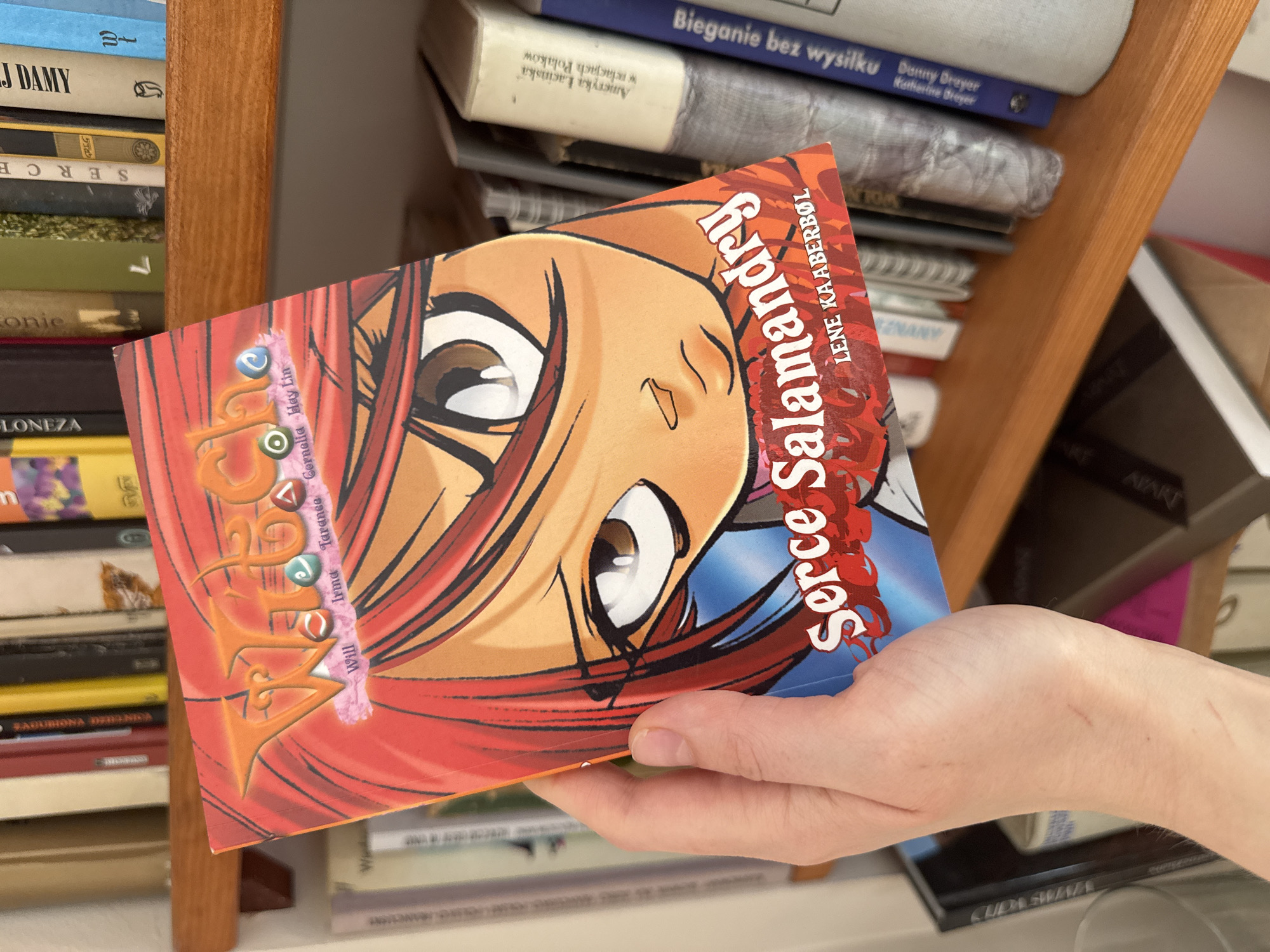 Reader displays Polish fantasy novel in Łódź bookstore