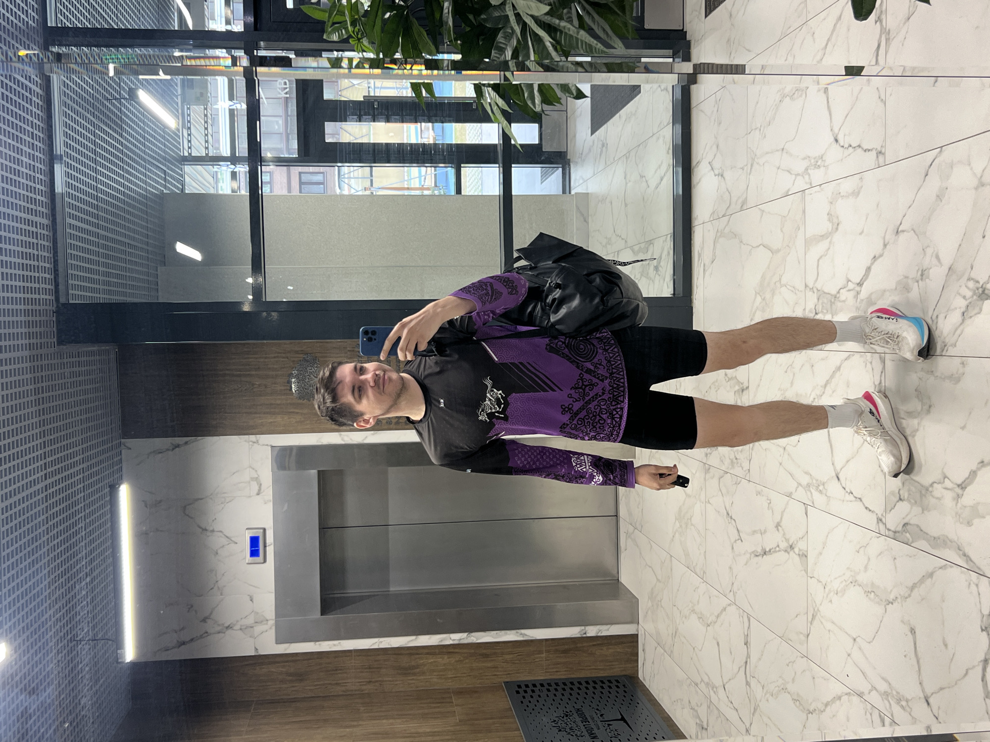 Person Takes Selfies at Multiple Indoor Locations in Kazan