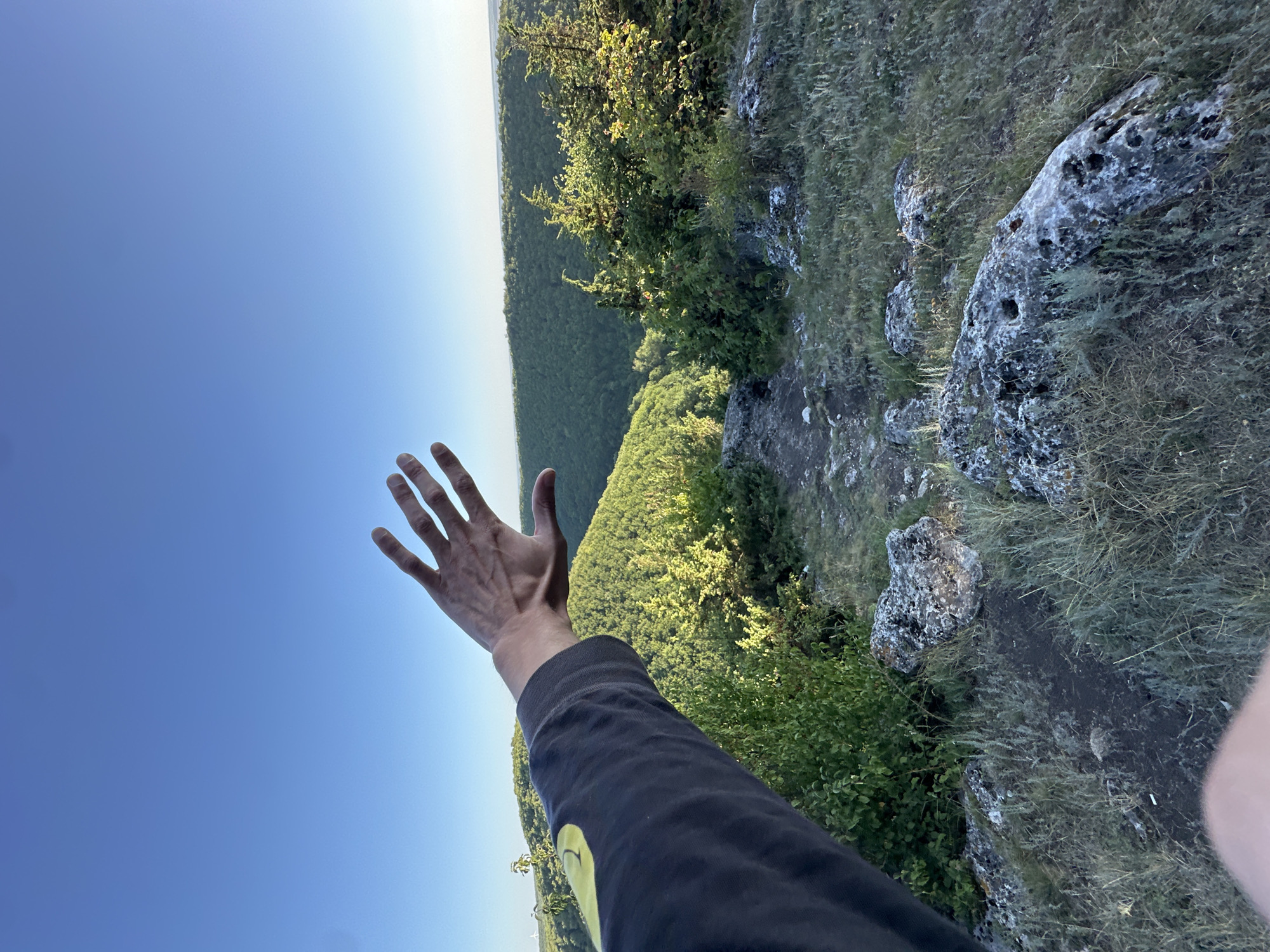 Hilltop views and car selfies above a green Ukrainian valley