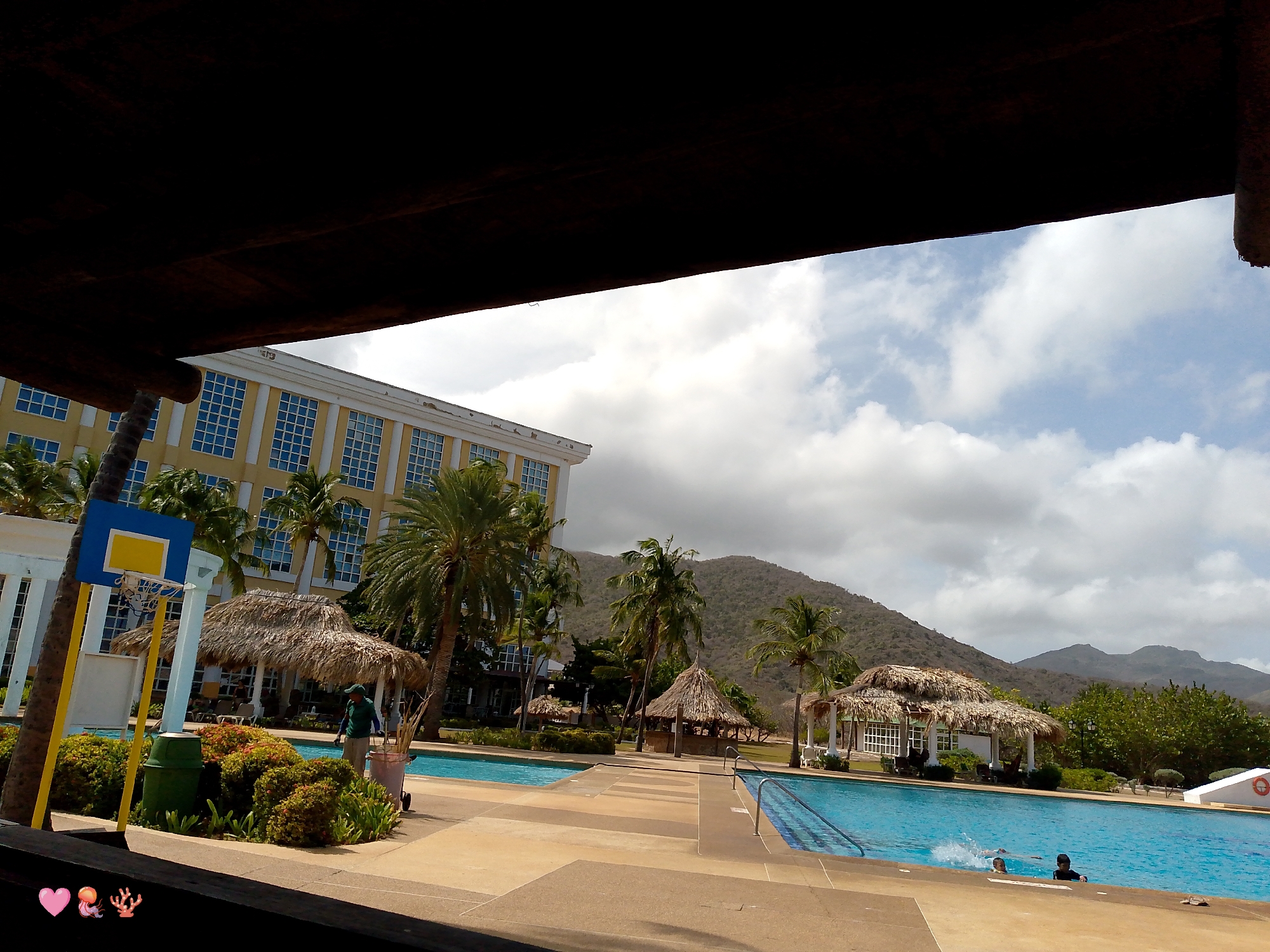 Resort observed on sunny day in Pedro González, Venezuela