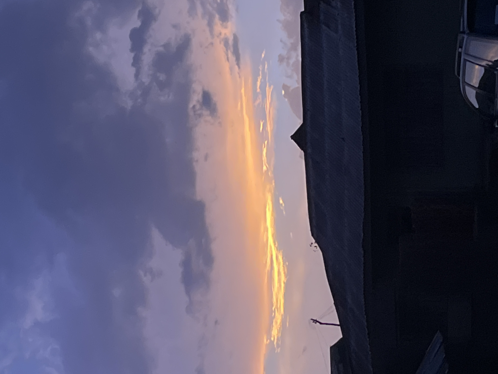 Dramatic sunset displays vivid colors over Iseyin, Nigeria
