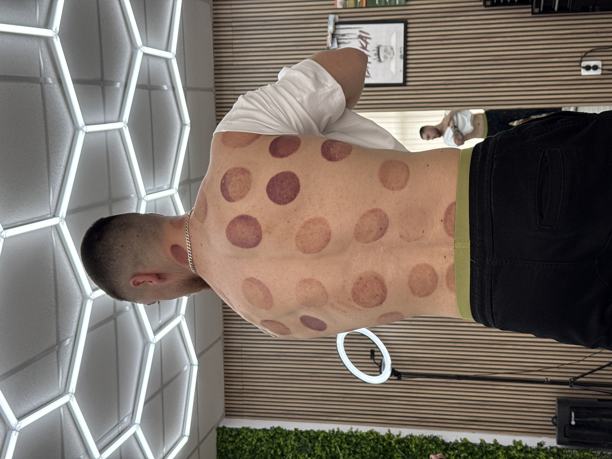 Sofia barbershop busy with cupping therapy and regular services