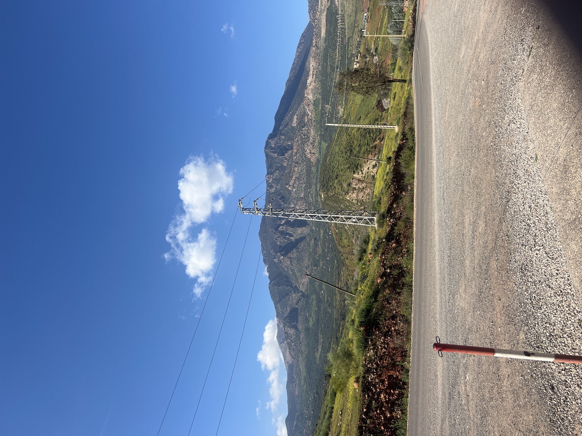 Traveler documents scenic drive through Ouaouizert, Morocco countryside