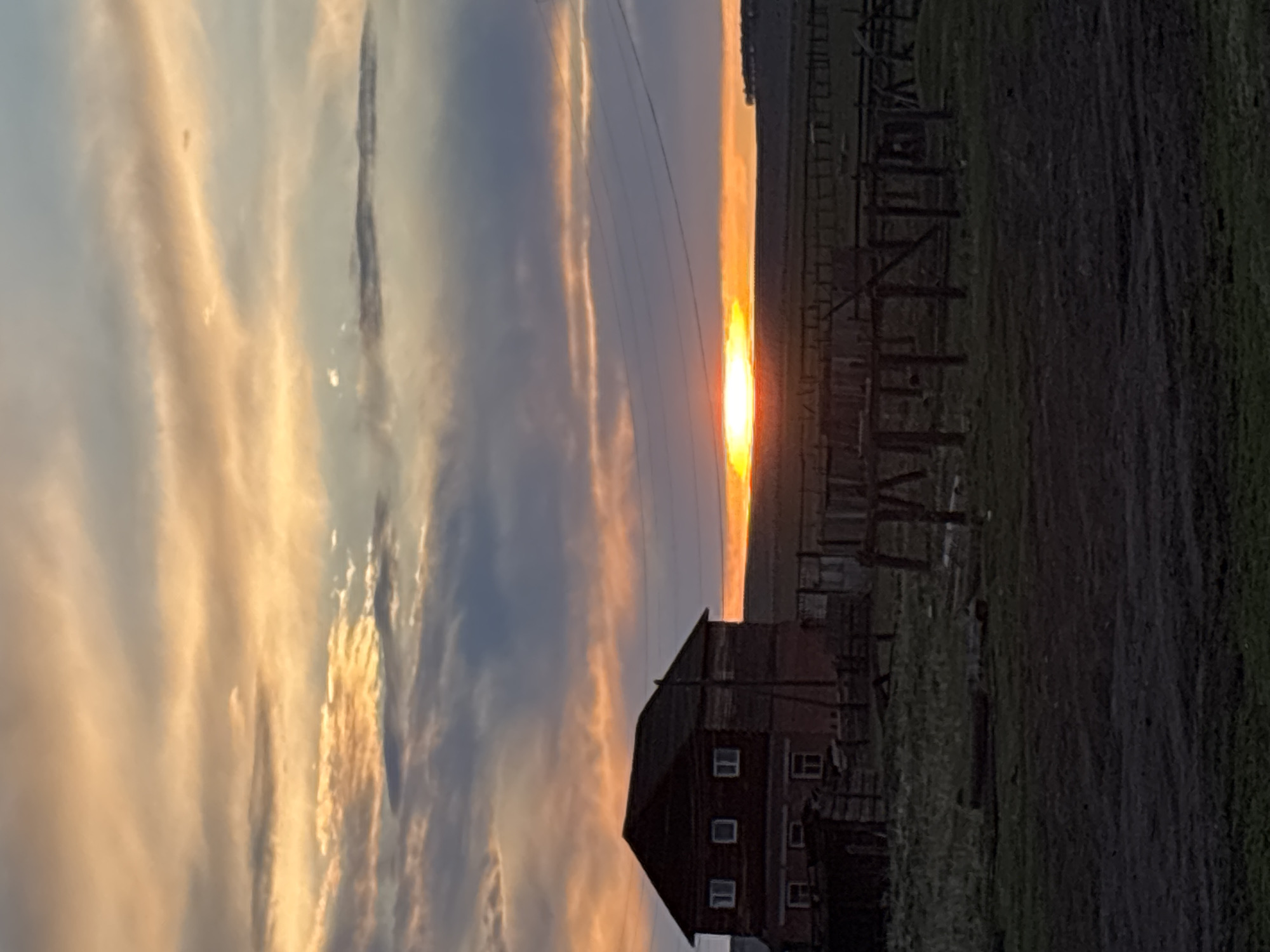 Sunset landscape documented in Zagatuy, Russia