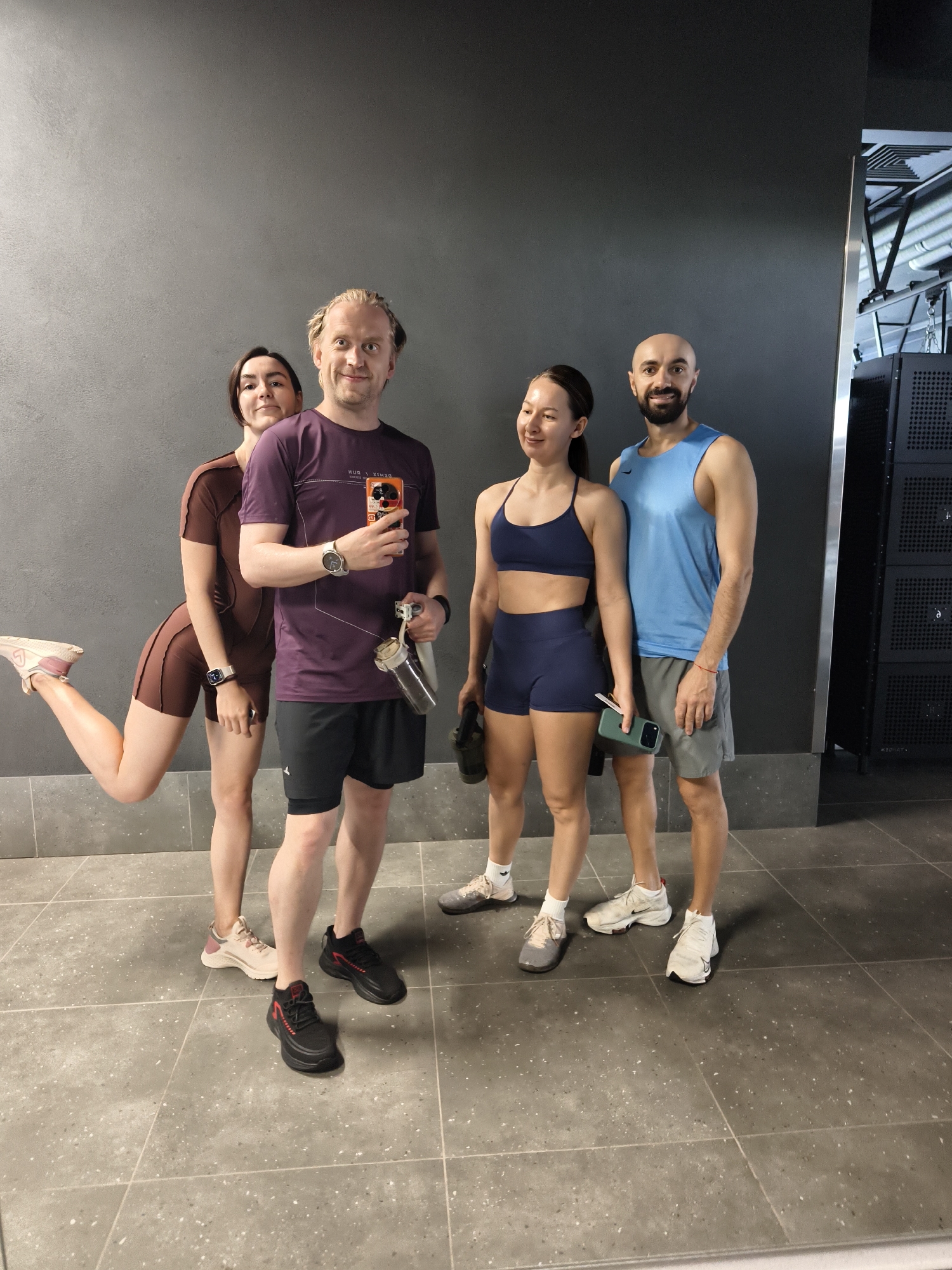 Morning fitness session captured at Tyumen gym