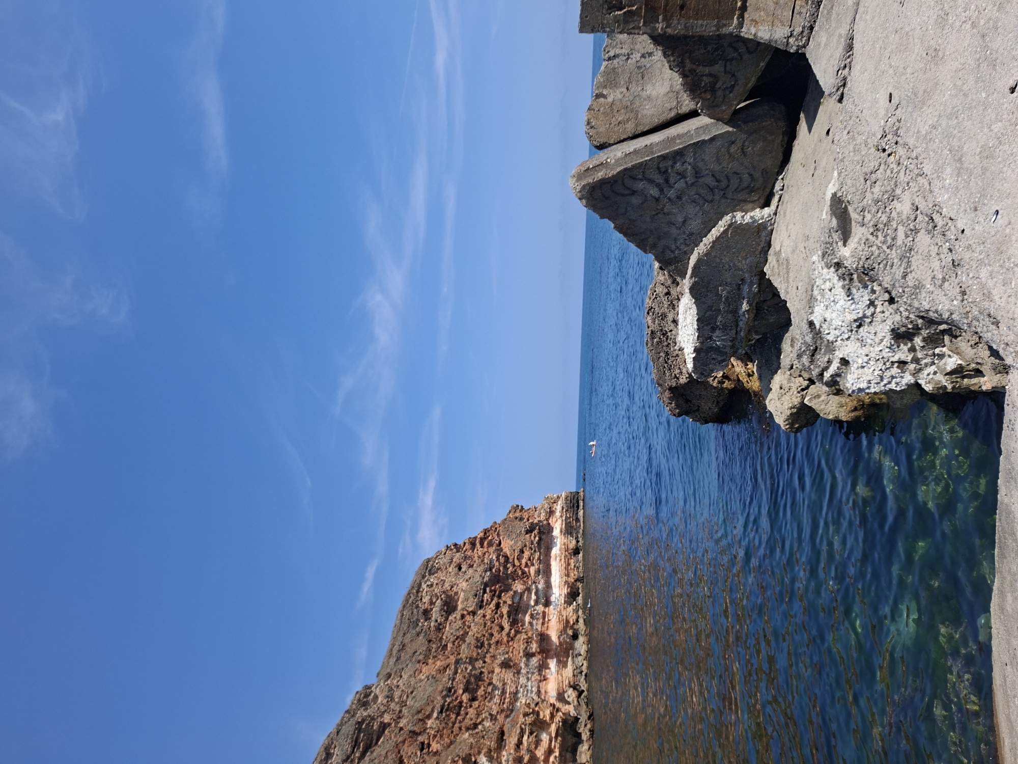 Black Sea coastline at Balgarevo on a sunny July morning