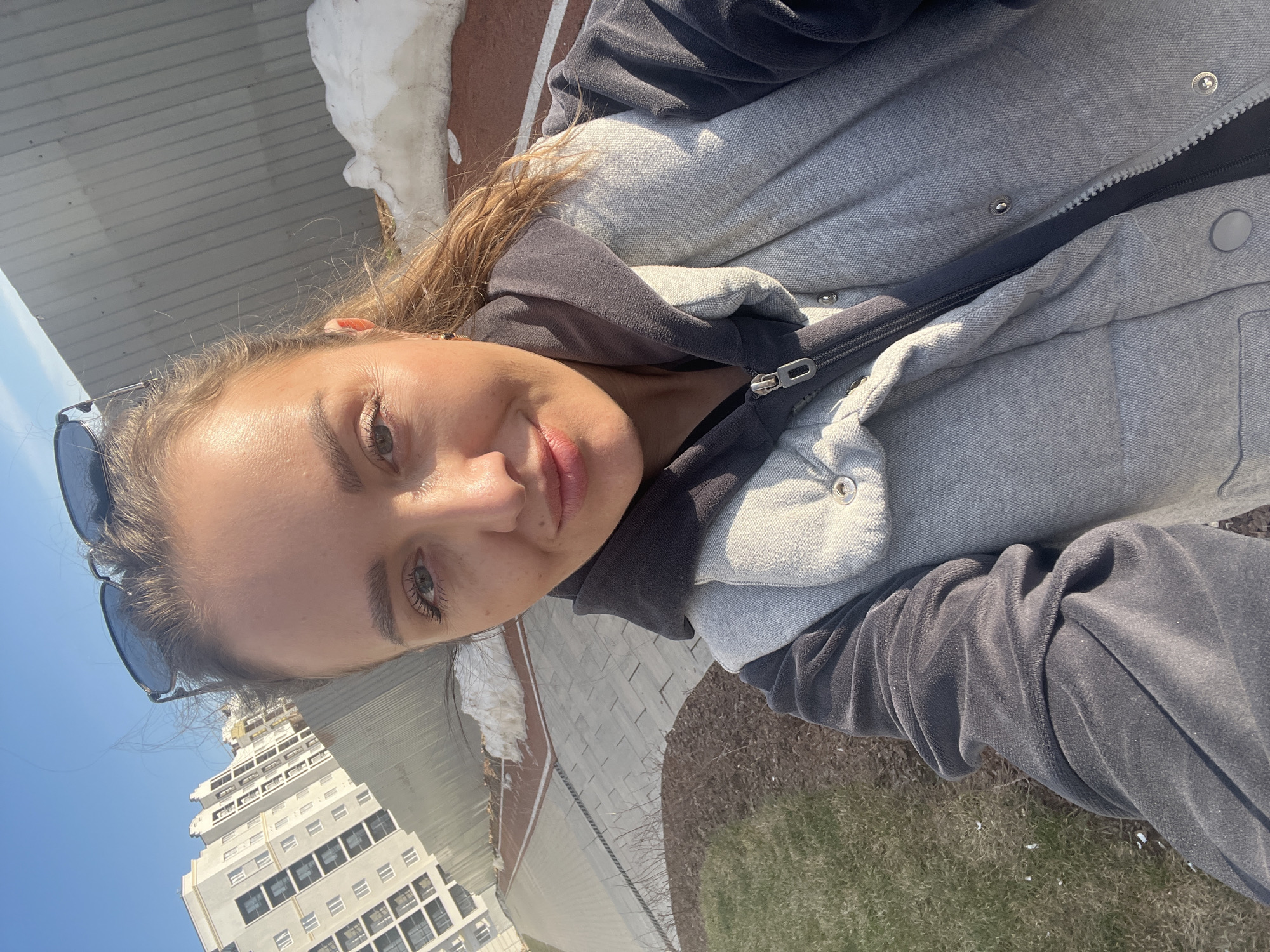 Spring outdoor photography session captured in Pervomaysky, Russia