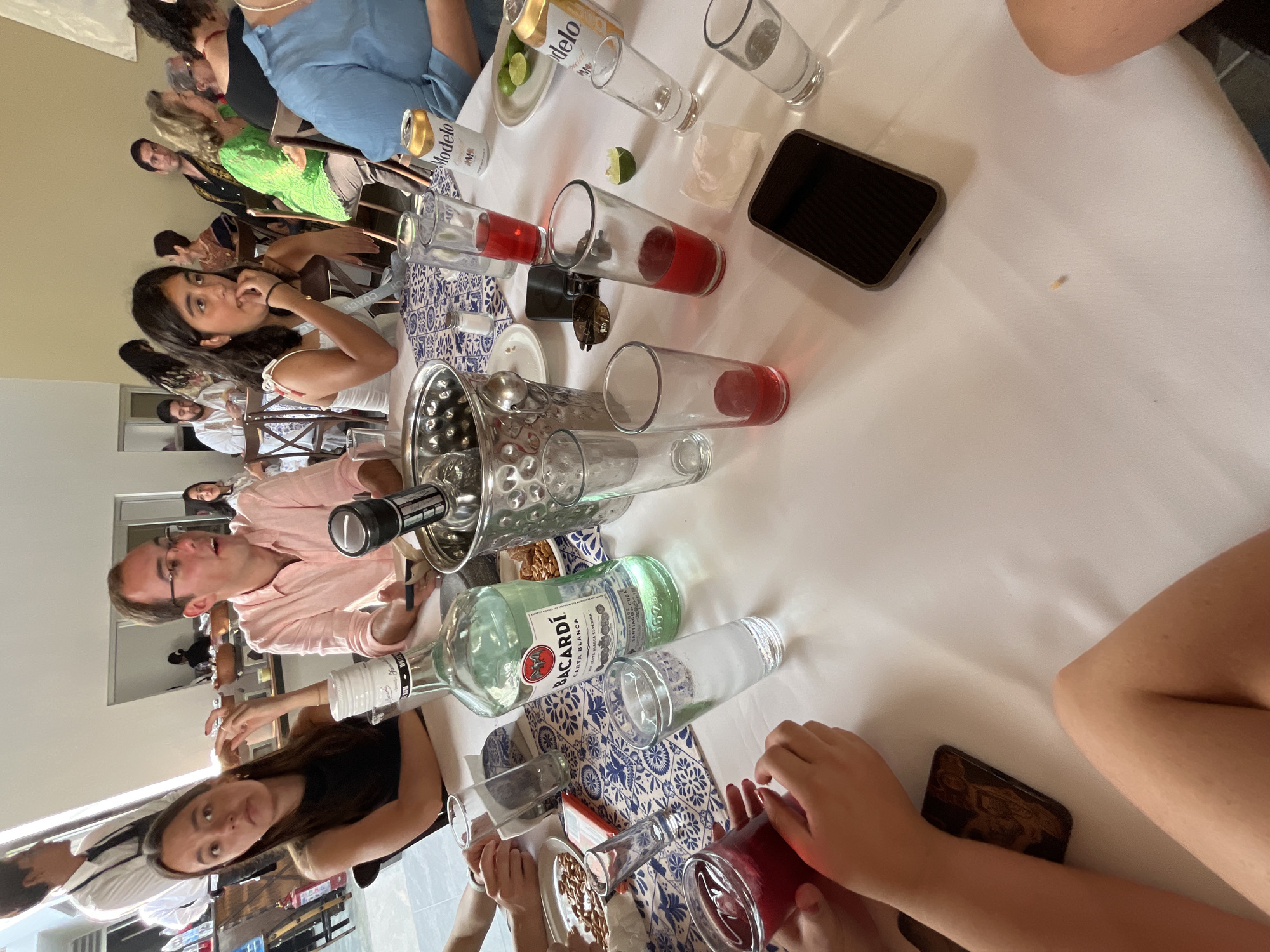 Community gathering with meal and speeches in Tlaxcalancingo