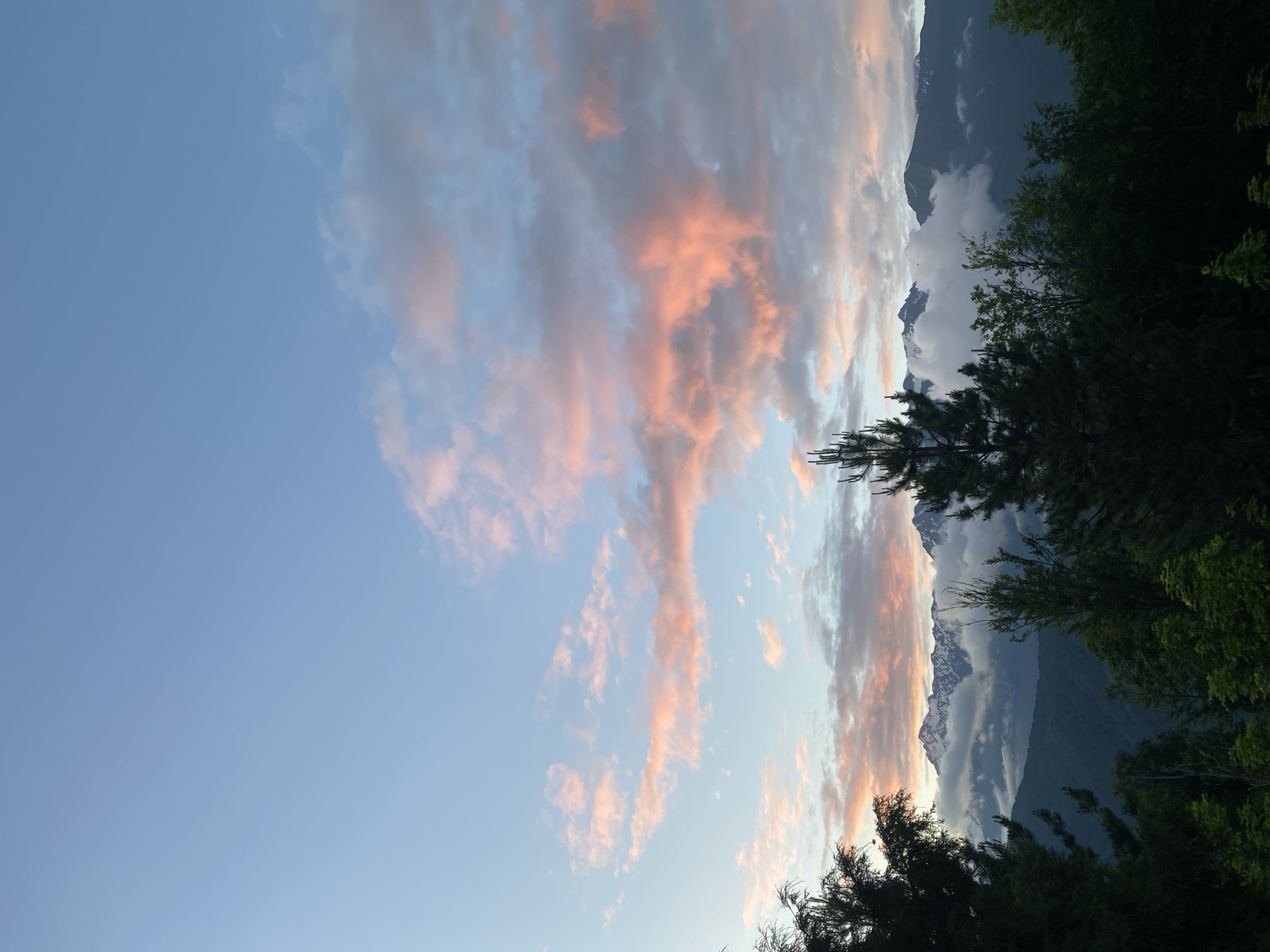 Sunset over Estosadok's mountain resort, multiple angles