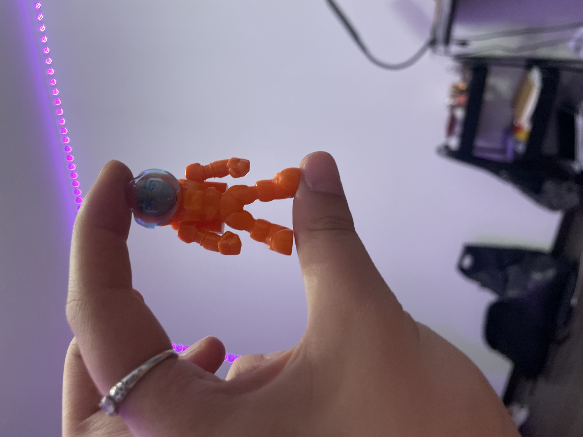 Russian collector documents miniature toy figurines in evening session