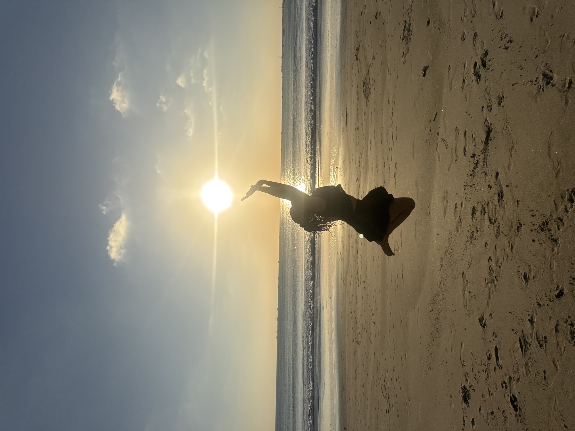 Sunset beach photoshoot session in Kuta, Indonesia