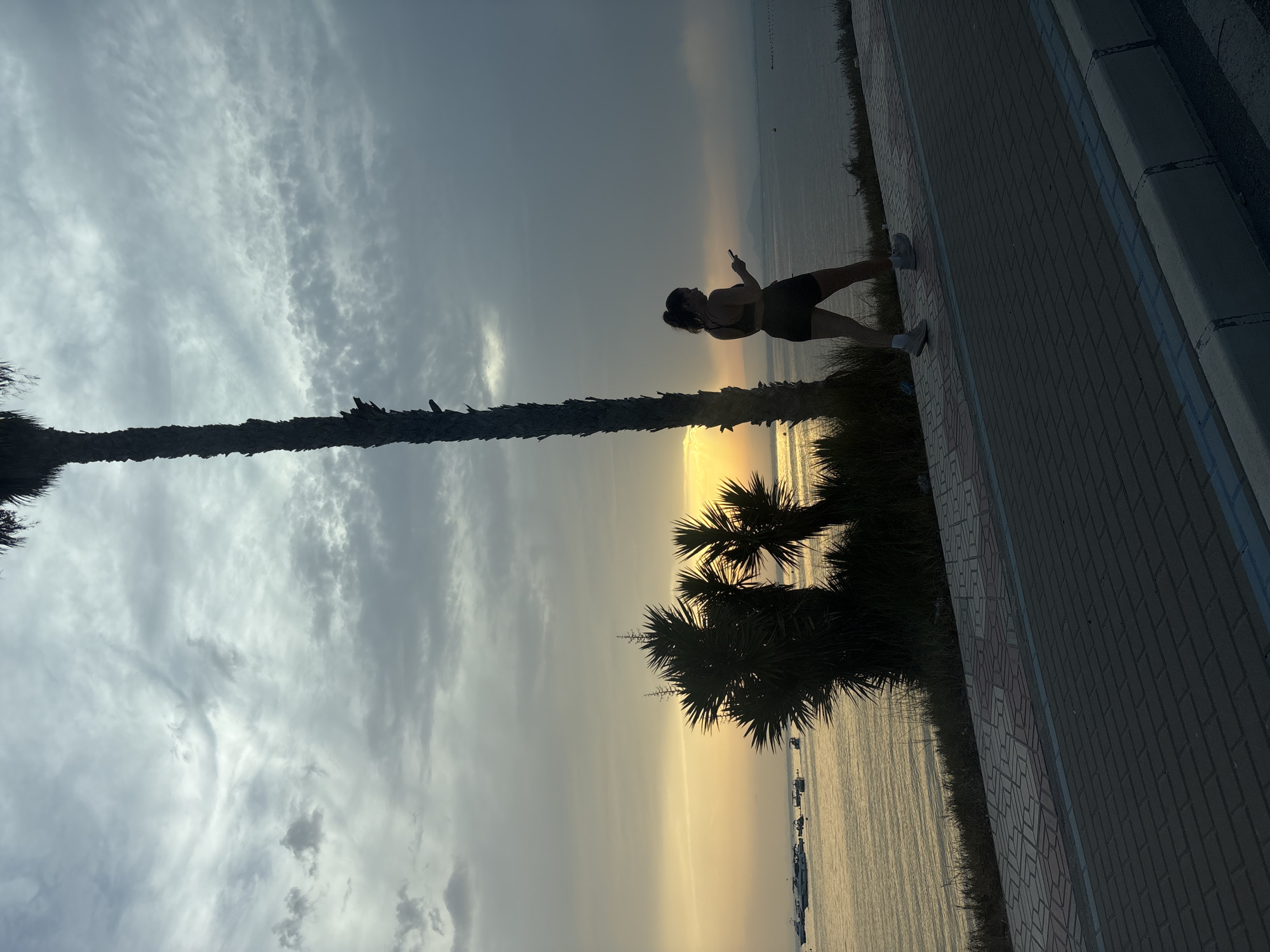 Sunset jog along La Manga Del Mar Menor's waterfront promenade