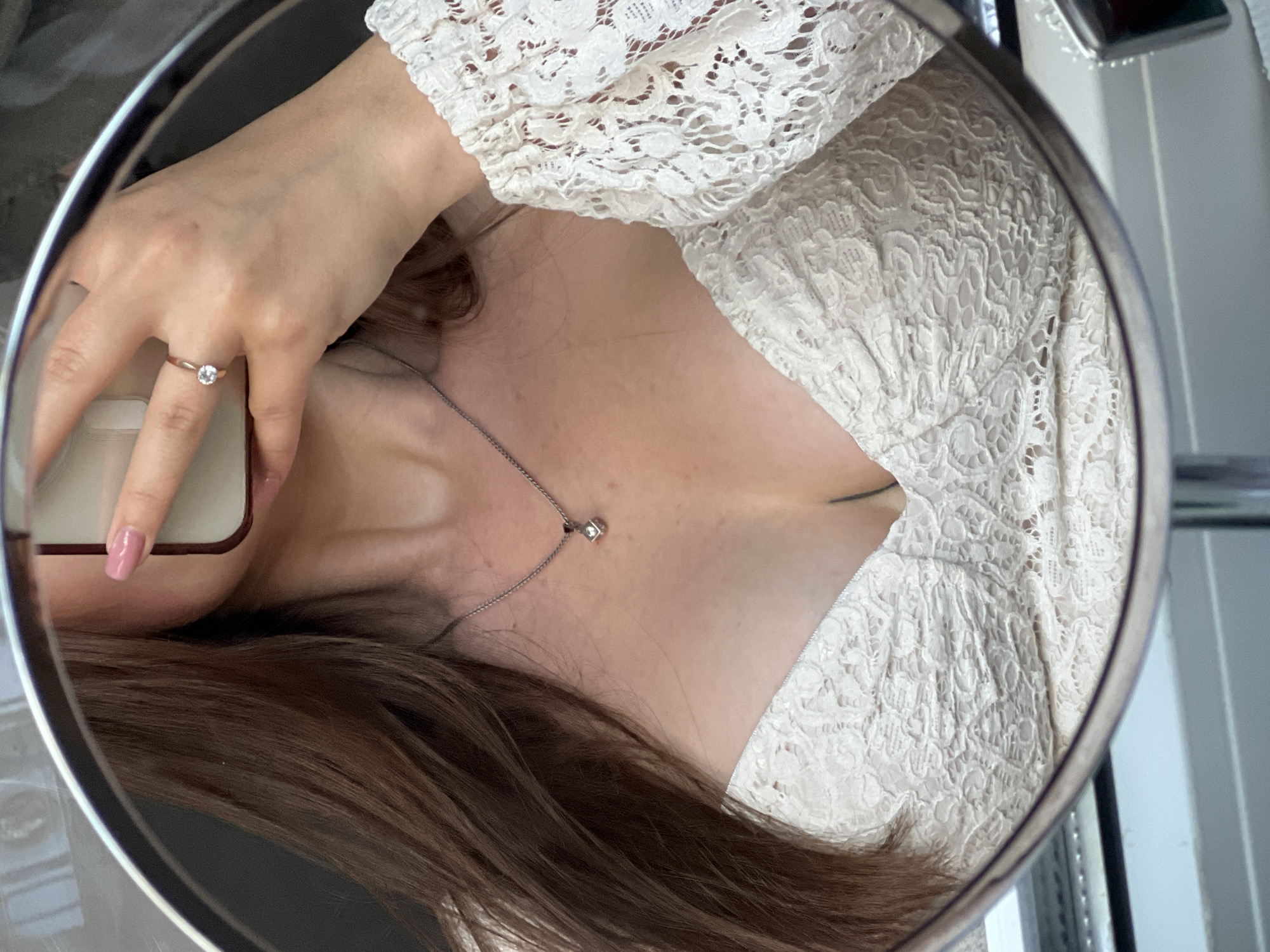 Woman takes mirror selfies with cat in Ternopil home