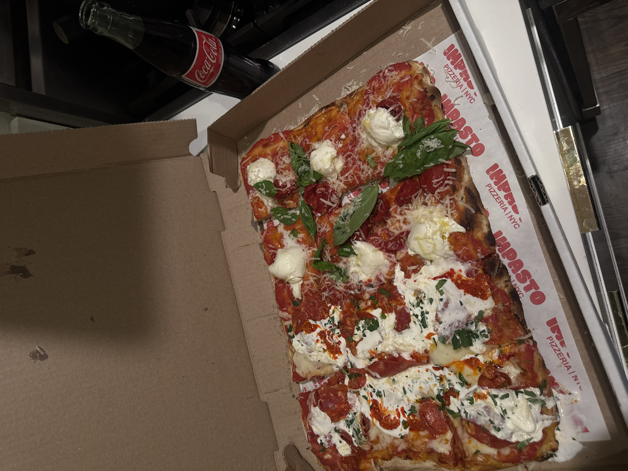 New Yorker shares quiet pizza evening with aging dog