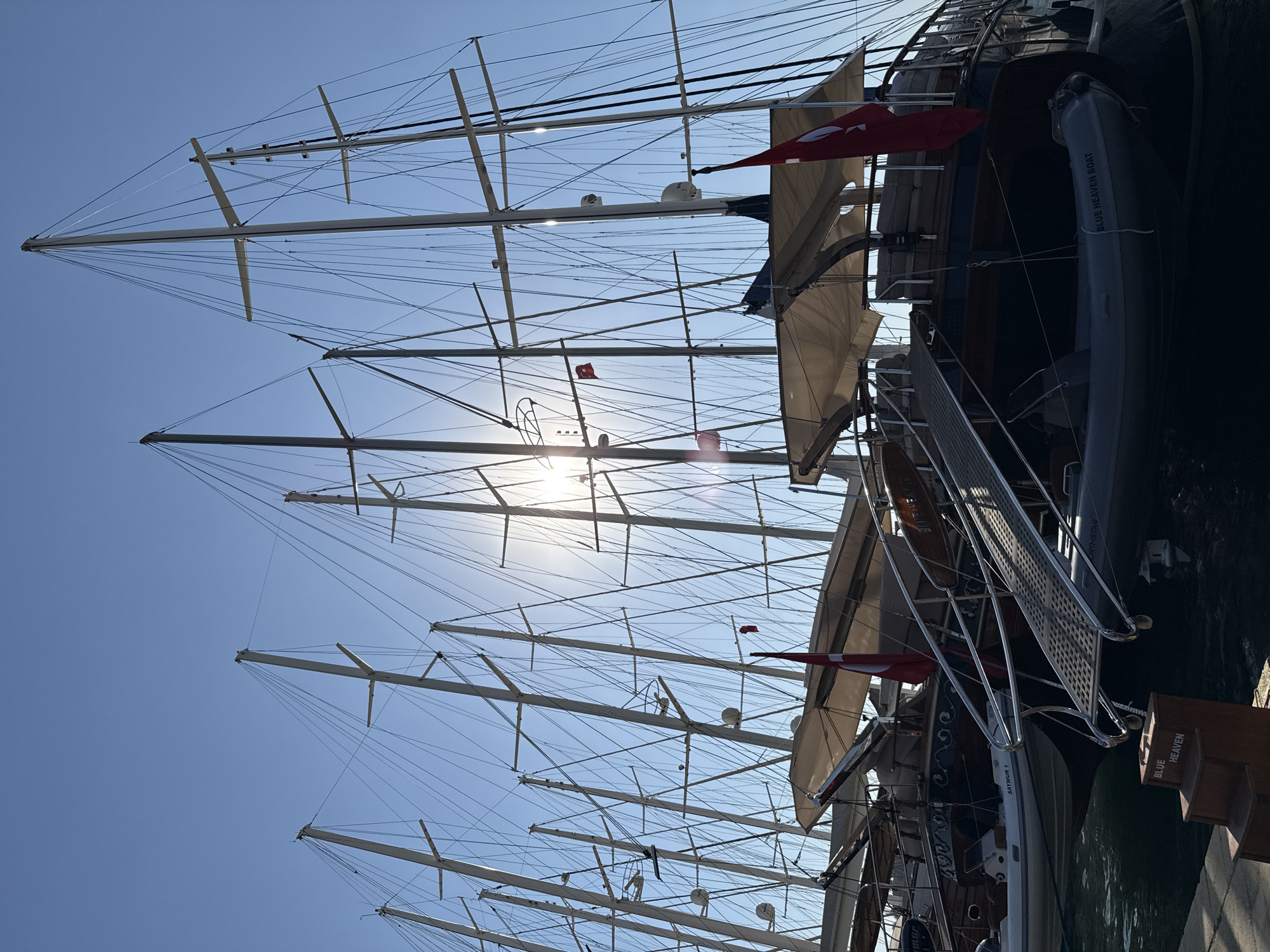 Bodrum harbor life: gulets, sailboats, and waterfront streets