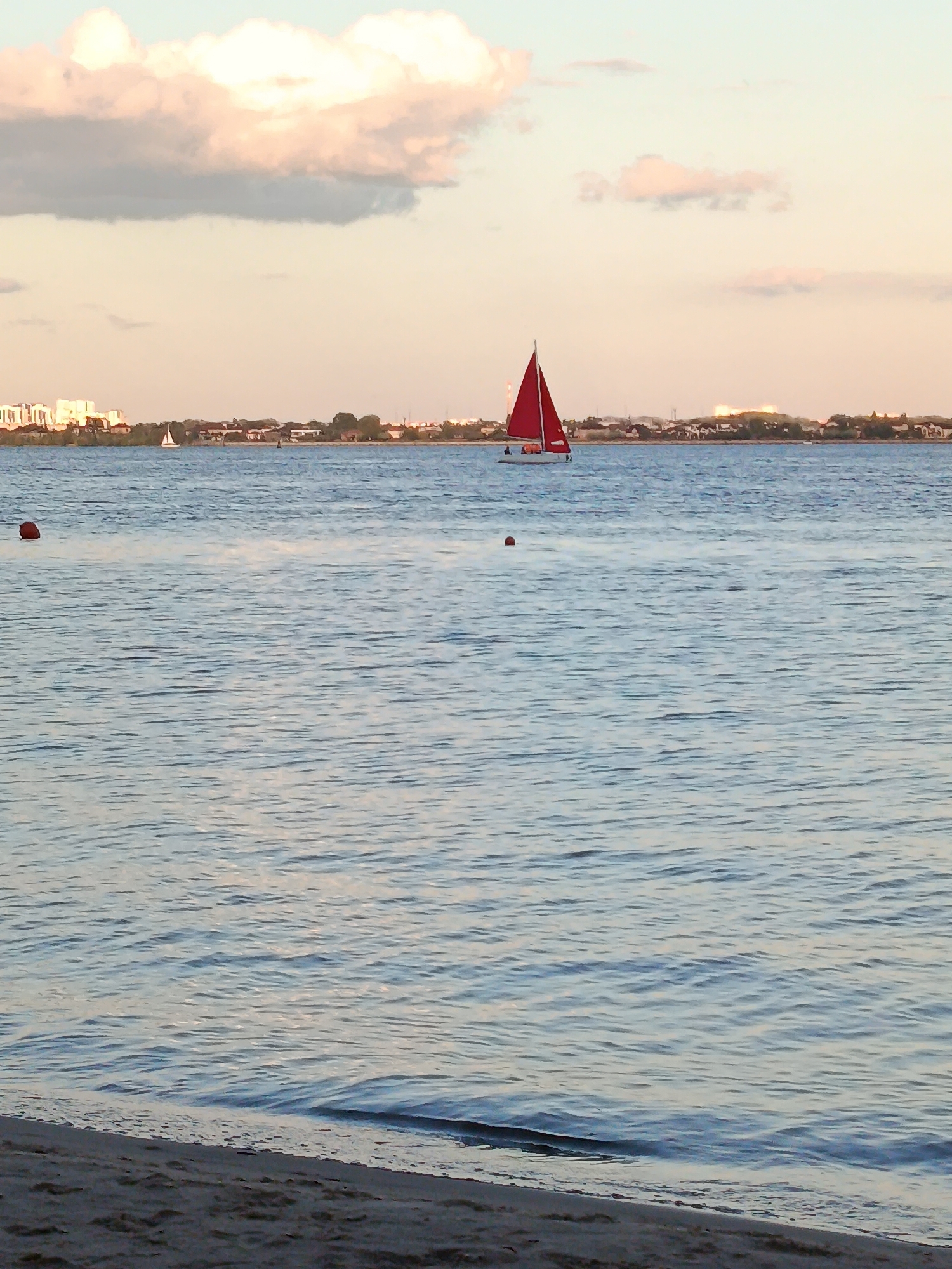 Summer evening on the Volga riverfront in Saratov