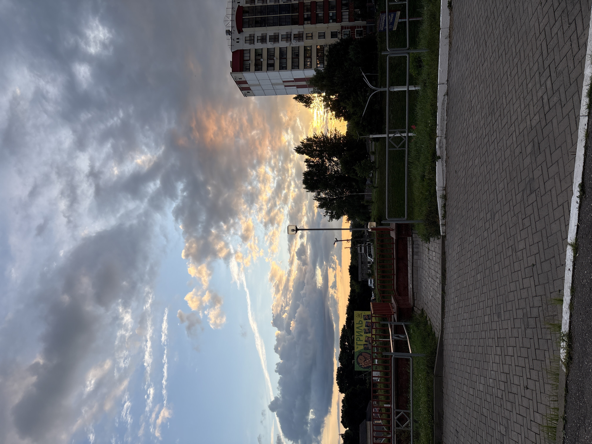 Vitebsk at golden hour: streets, suburbs, and a dramatic July sunset
