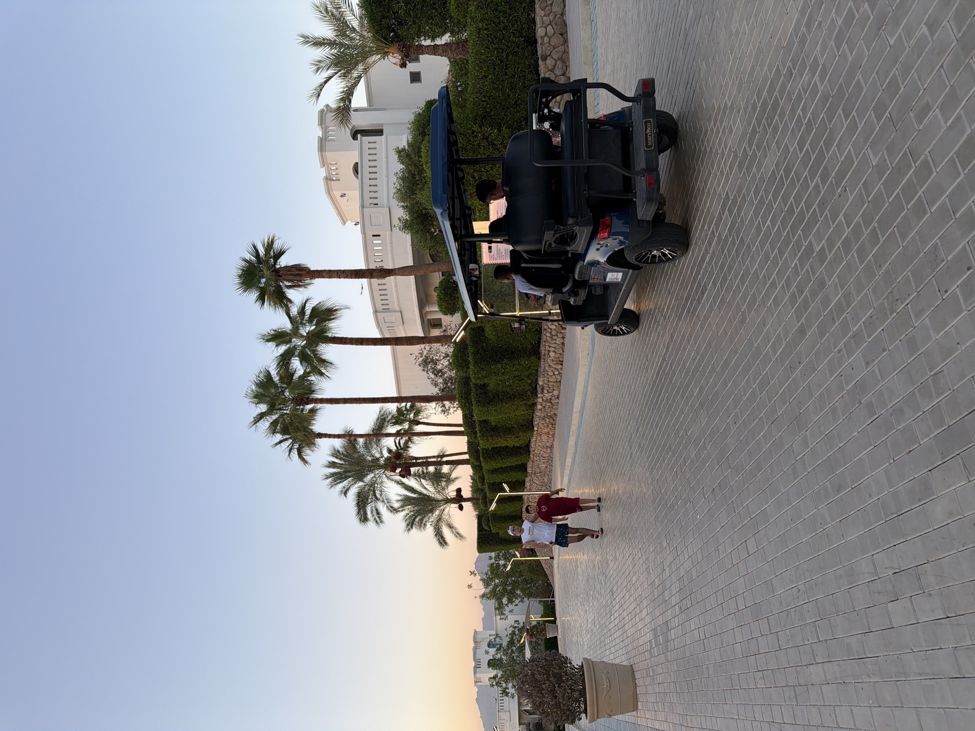 Naama Bay promenade at golden hour, Sharm El Sheikh