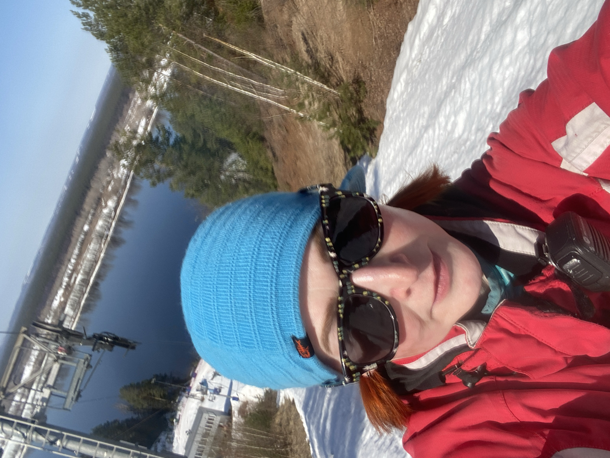 Skiers document spring slopes and lift rides in Russia