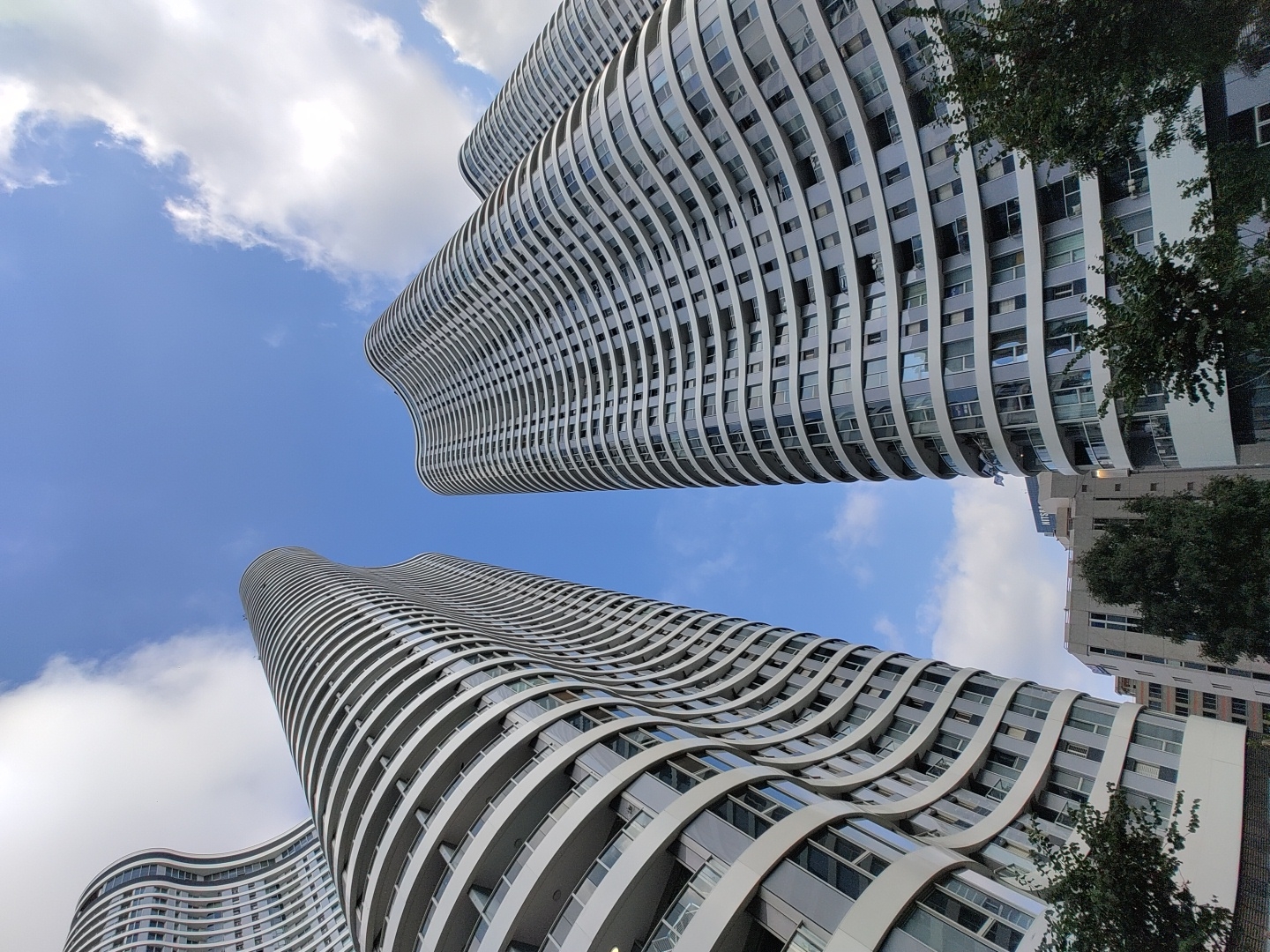 Tel Aviv's W Towers and Sarona area on a clear afternoon