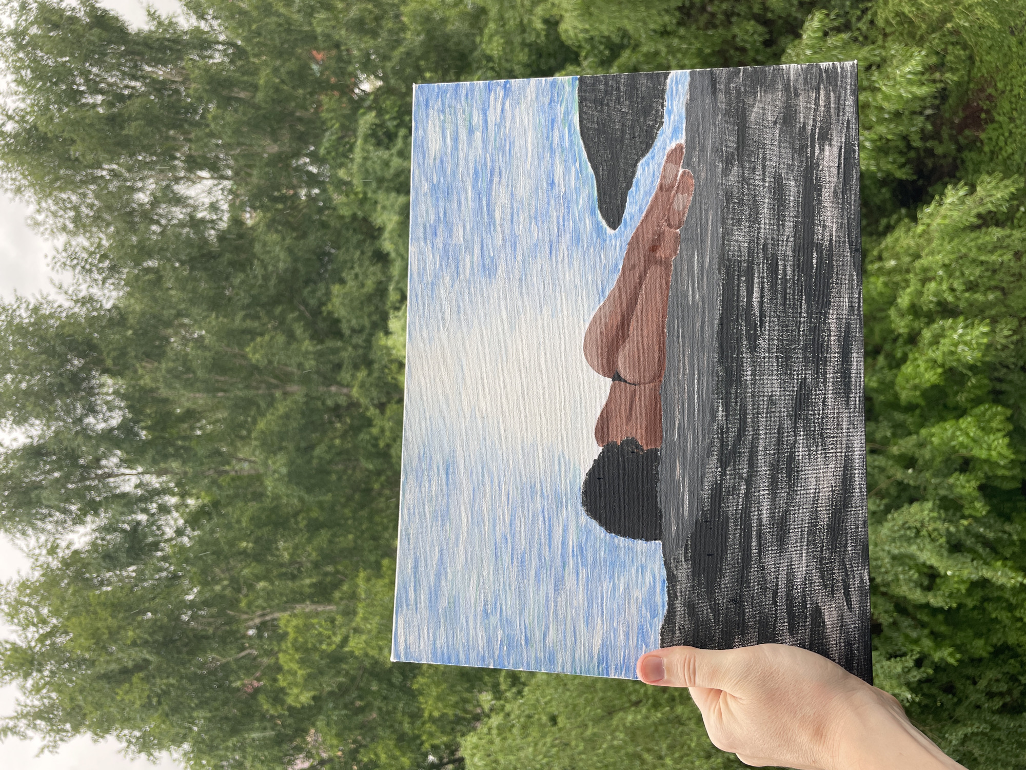 Artist documents paintings and nature scenes in Kazan