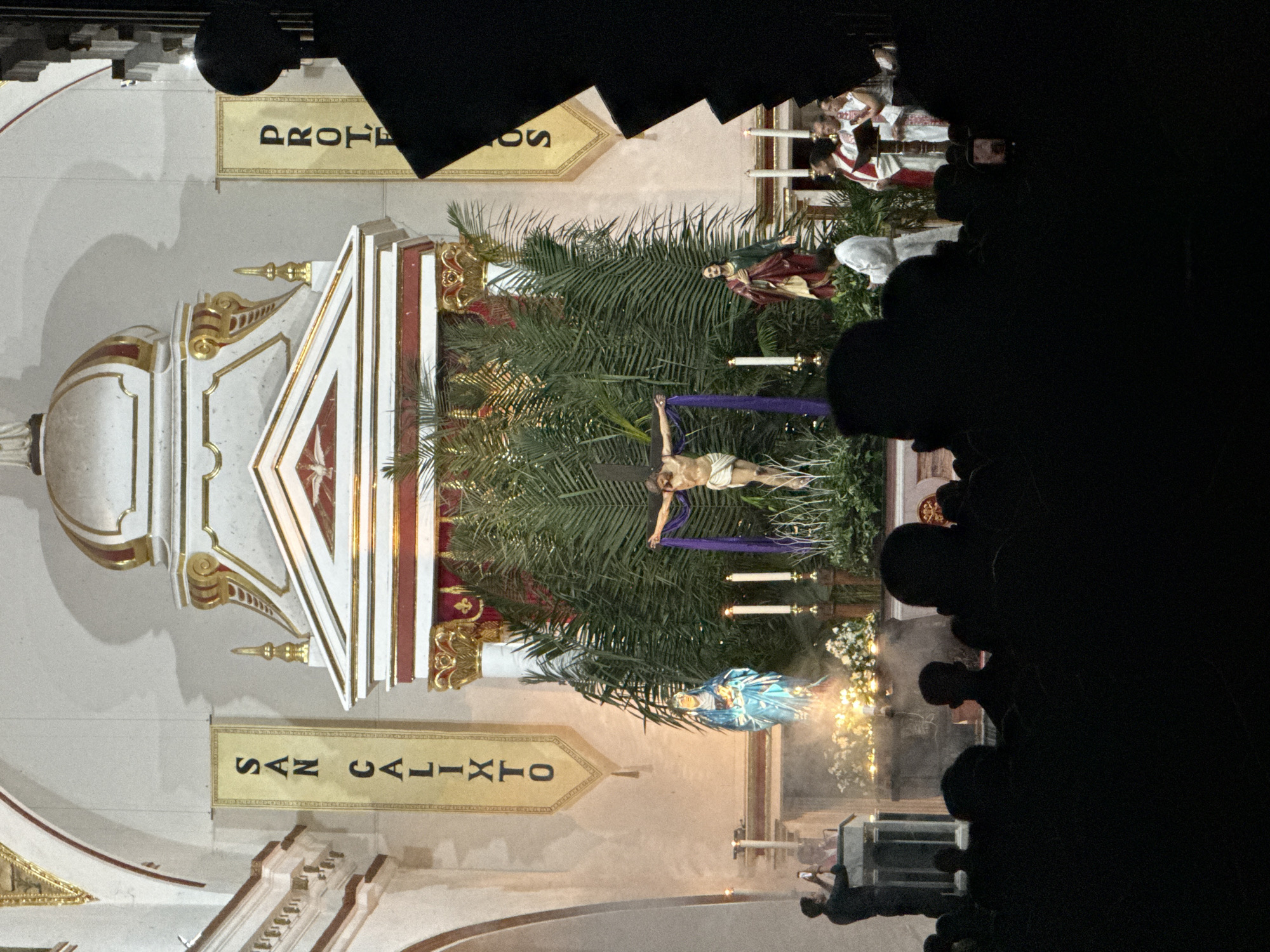 Religious ceremony held at San Calixto church in Timaná