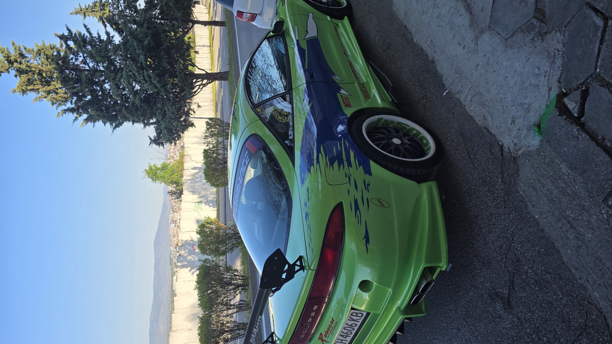 Modified racing car spotted during morning walk in Blagoevgrad