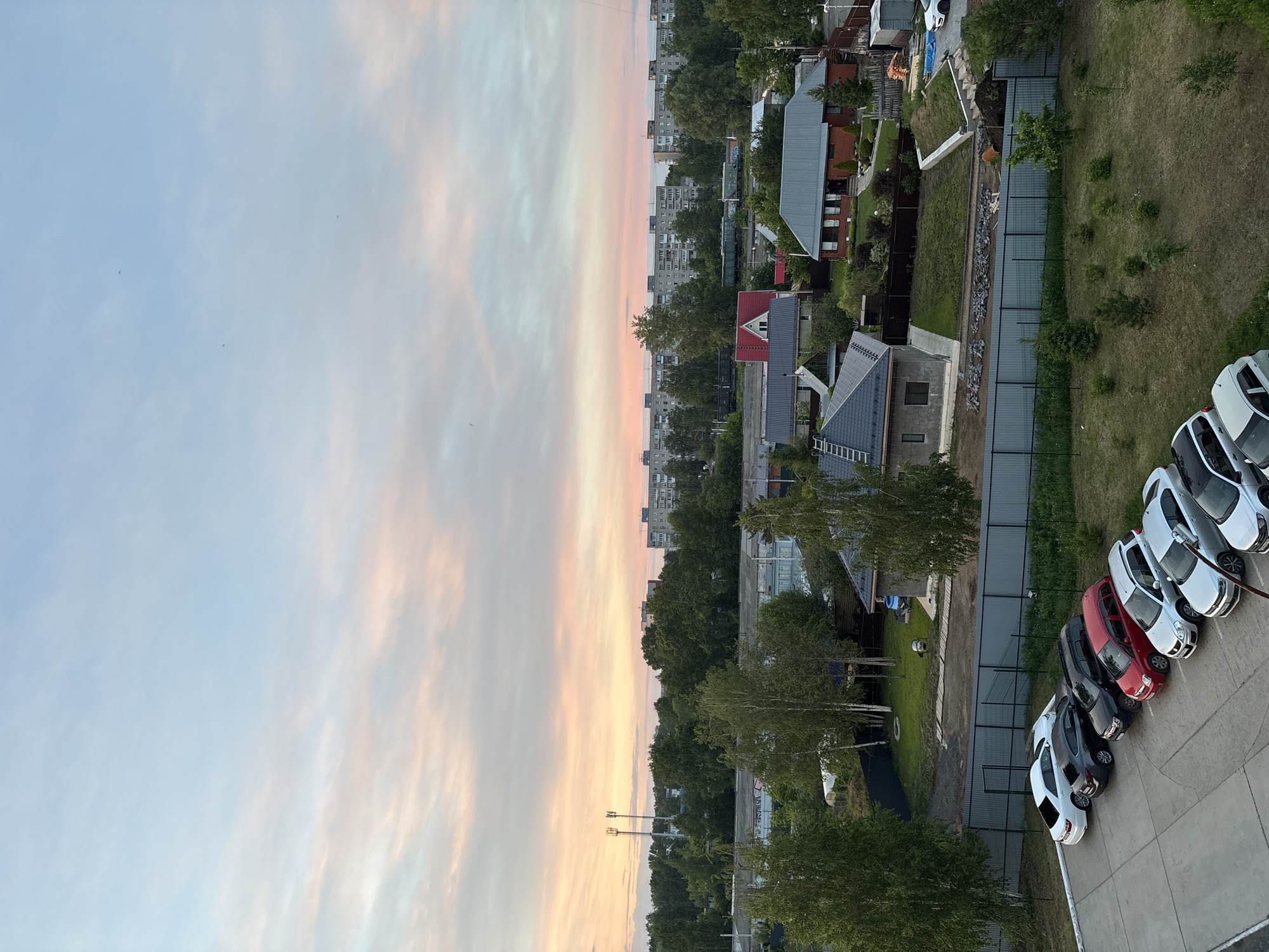 Evening life captured across Chaikovsky Russia in single hour