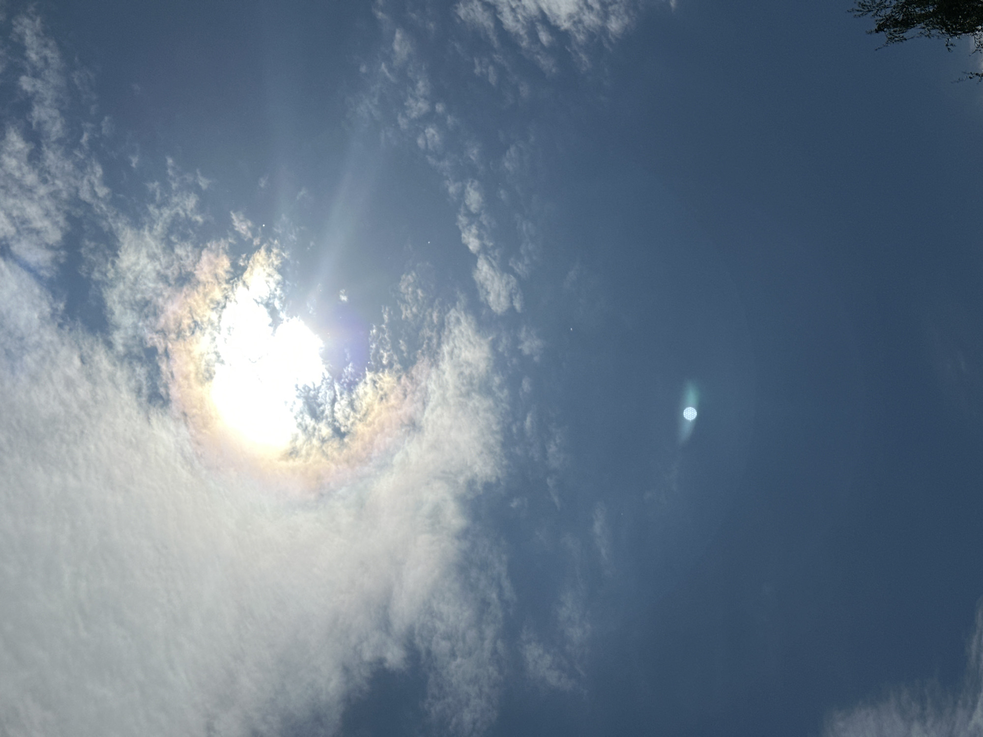Solar halo observed in morning sky over Kokshetau, Kazakhstan
