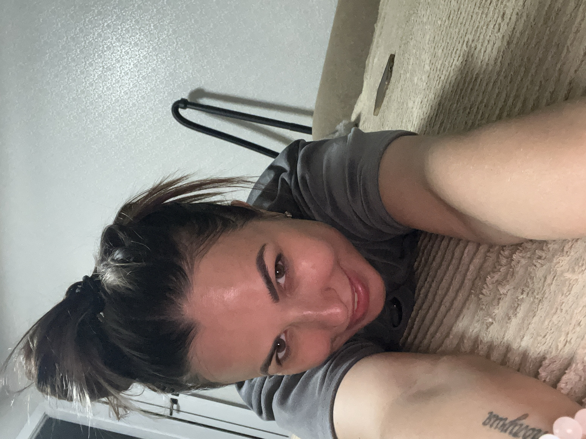 Lazy afternoon selfies and a cat chilling at home