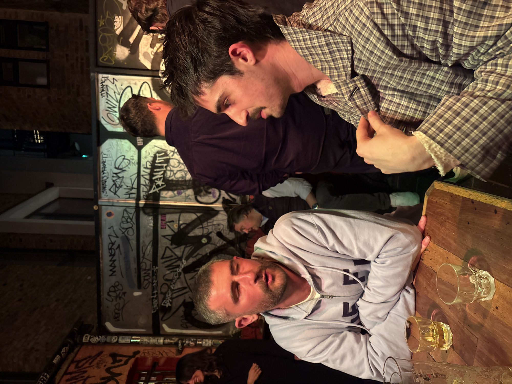 Evening social gathering observed at London pub